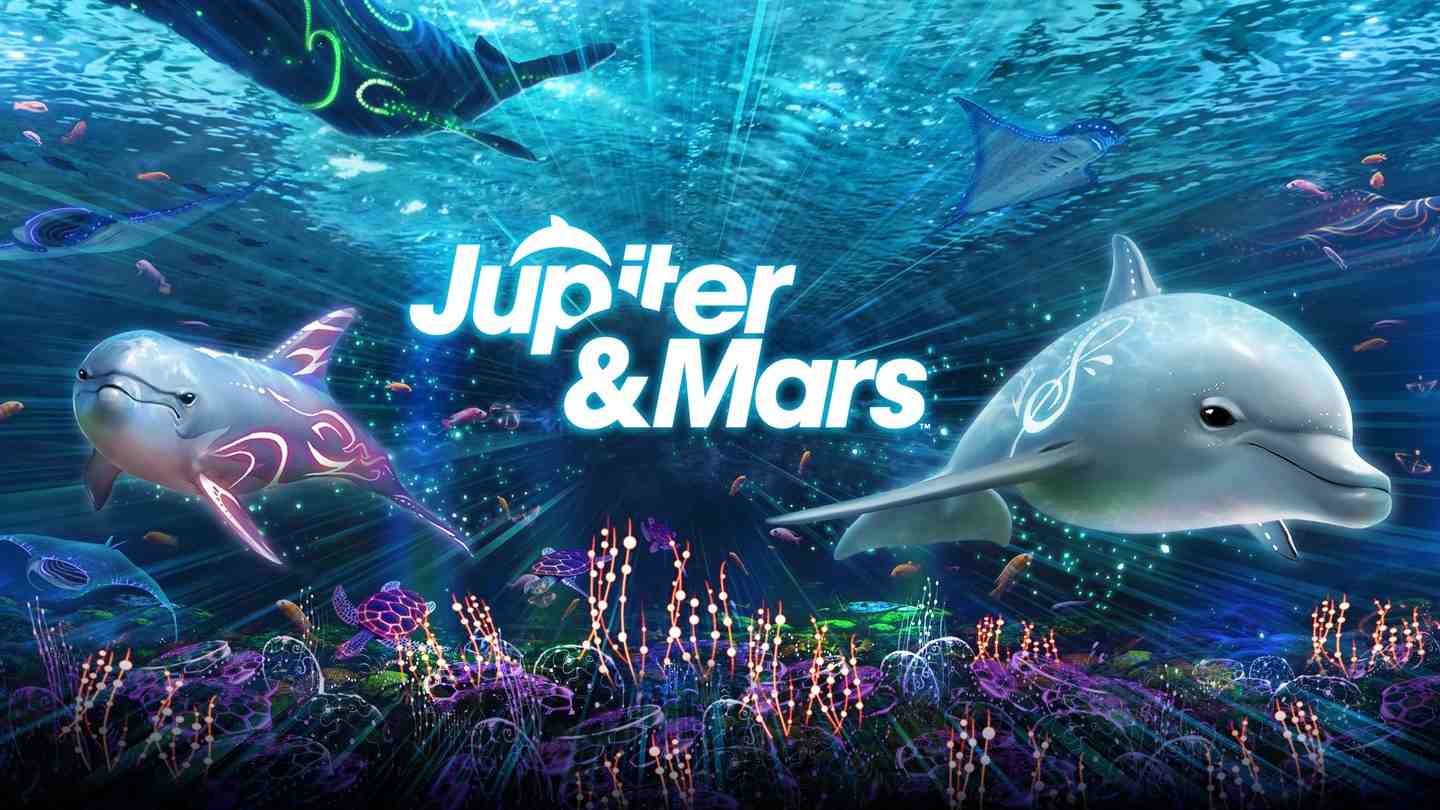 Oculus Quest 游戏《两只海豚》Jupiter and Mars VR Jupiter And Mars VR Oculus Meta Quest all-in-one adventure game