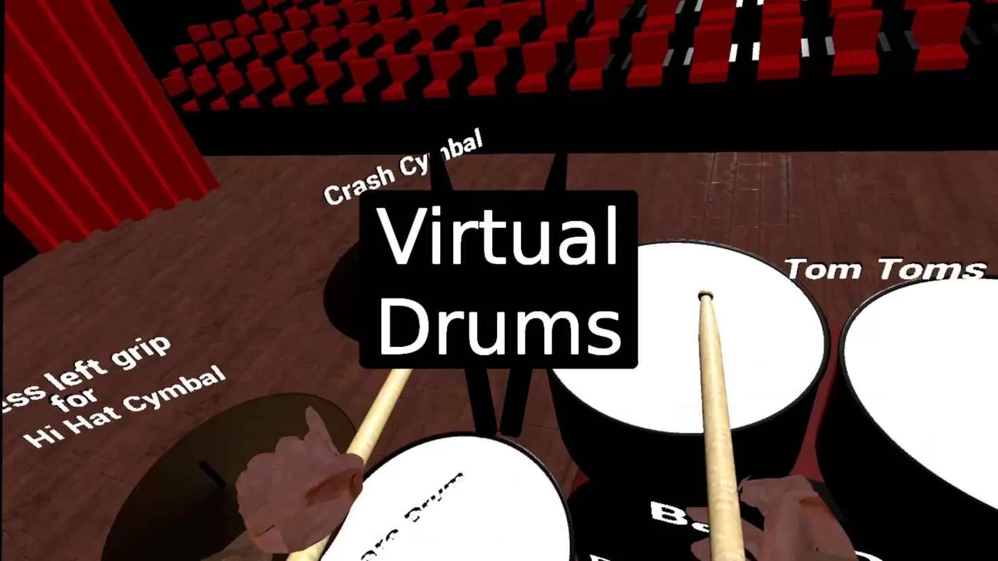 Oculus Quest game "Virtual Drums" Virtual Drums Oculus Meta Quest VR game