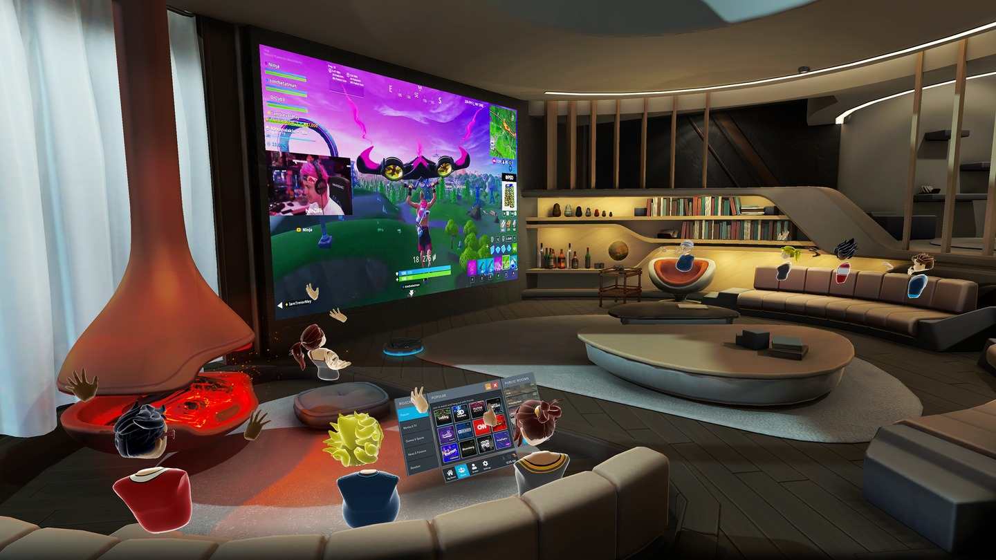 Oculus Quest 游戏《互动大屏幕》Bigscreen Beta Bigscreen Beta VR Oculus Meta Quest all-in-one video player
