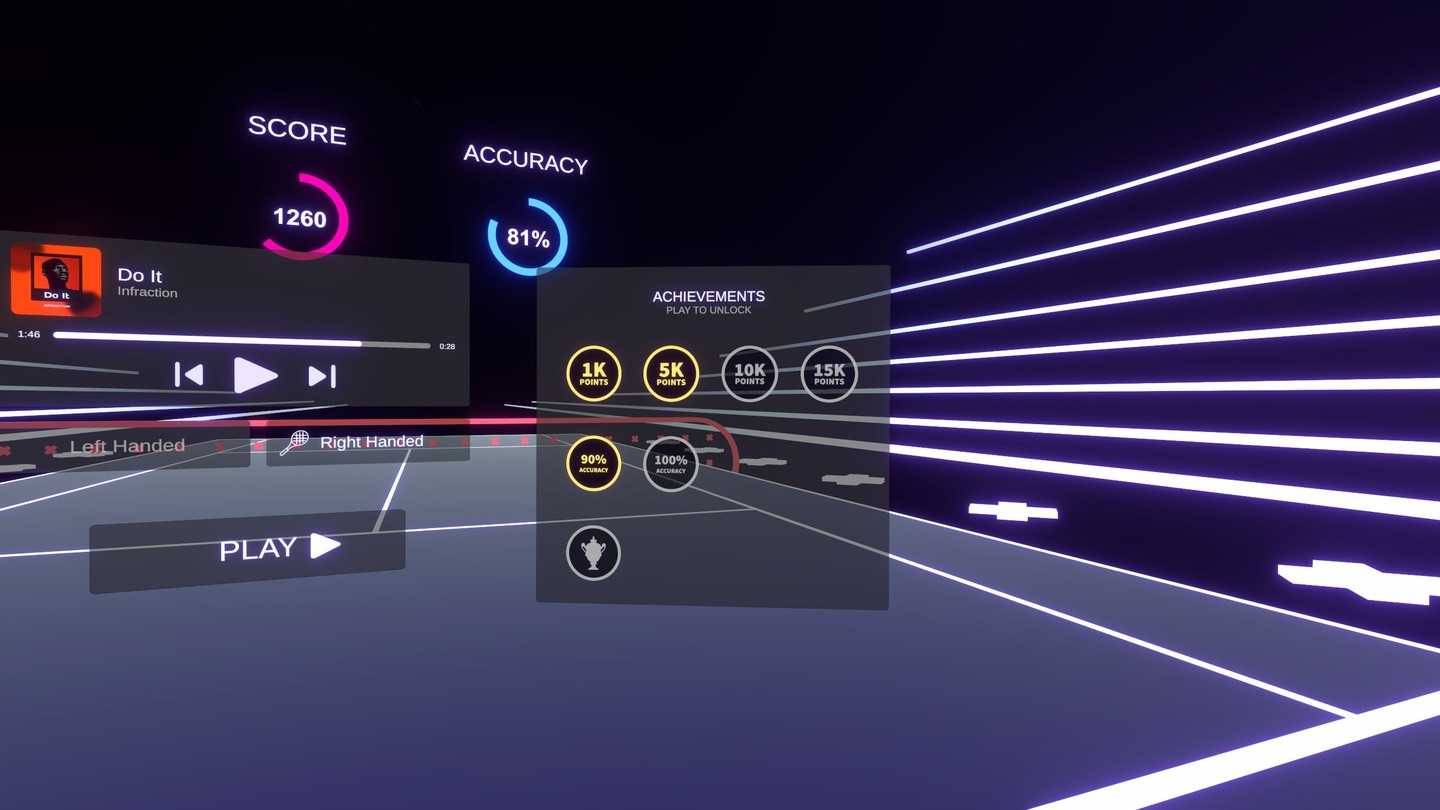 Oculus Quest 游戏《体验网球》Slam Slam Oculus Meta Quest VR game