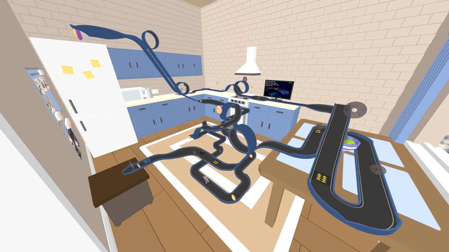 Oculus Quest 游戏《特技赛道建设者》Stunt track builder Stunt track builder MR Mixed Reality Mode - Coexistence Version Oculus Meta Quest VR game