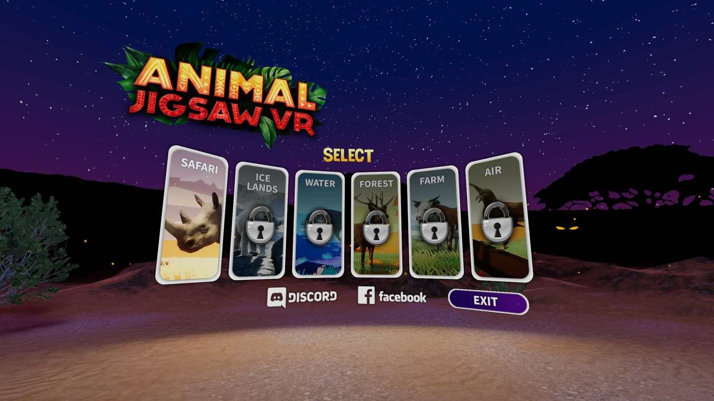 Oculus Quest game Animal Jigsaw VR Animal Jigsaw VR Oculus Meta Quest all-in-one puzzle game