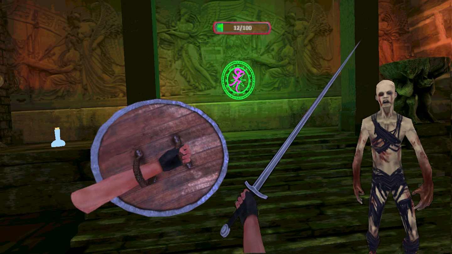 Oculus Quest game Firedrake Crypts Of The Golem King Firedrake Crypts Of The Golem King VR Oculus Meta Quest all-in-one fighting game