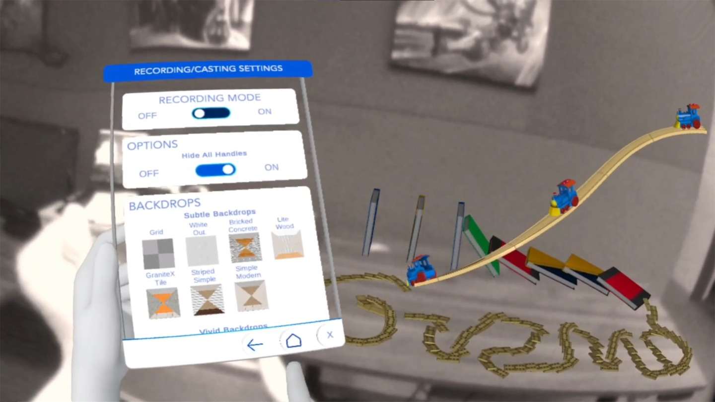 Oculus Quest game "Gizmo Generator" Rube Goldberg Workshop Gizmo Builder Oculus Meta Quest VR game
