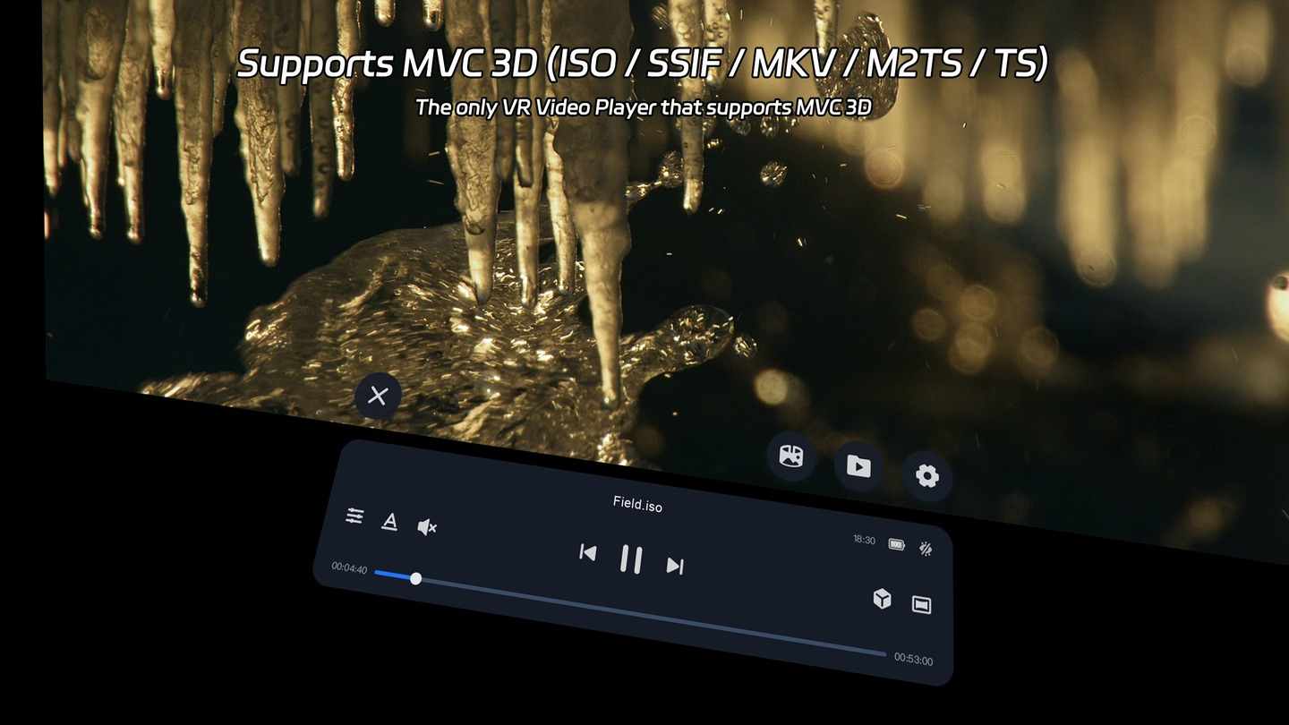 Oculus Quest 游戏《4XVR视频播放器》4XVR Video Player 4XVR Video Player VR Oculus Meta Quest all-in-one player