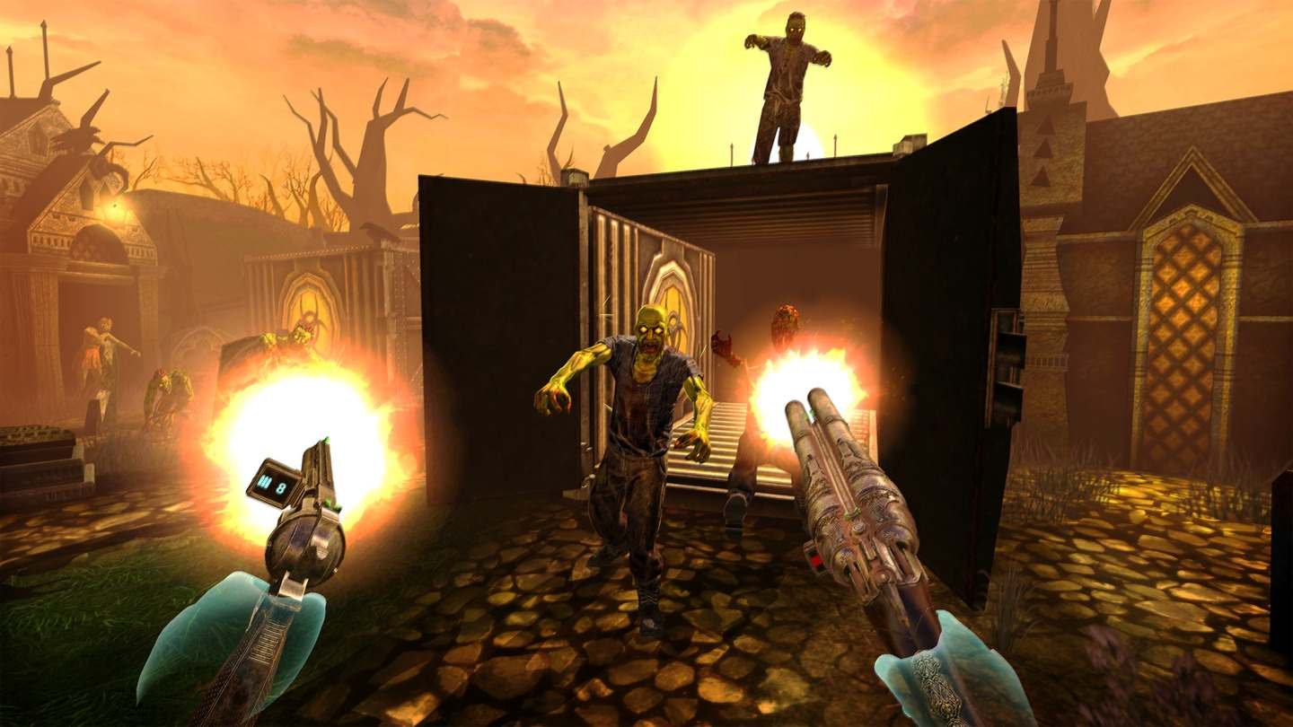 Oculus Quest 游戏《打僵尸:双重打击》Drop Dead: Dual Strike Edition Drop Dead Dual Strike VR Oculus Meta Quest all-in-one shooting game
