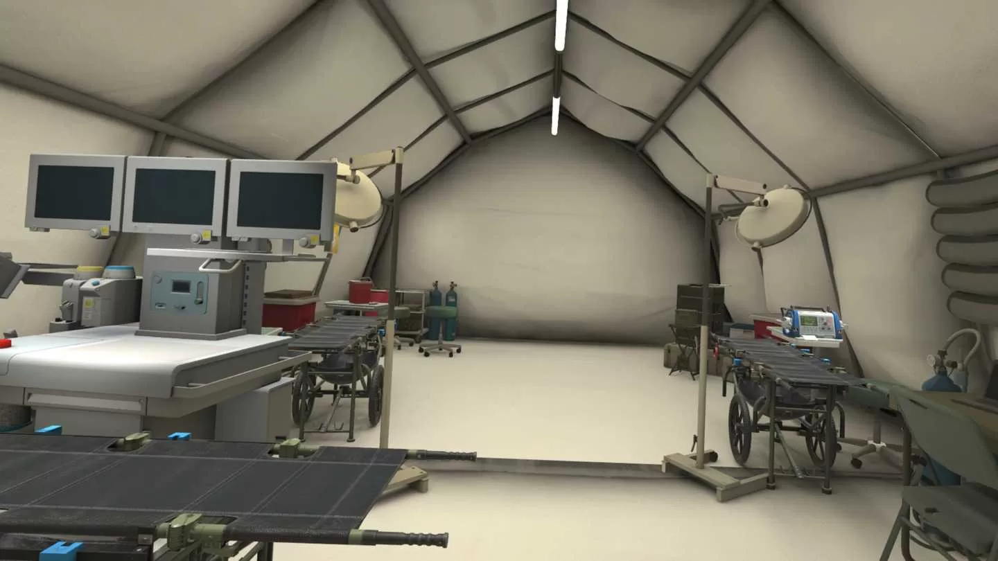 Oculus Quest game "US Army Medical VR Experience" US Army Medical VR Experience U.S. Army Medical VR Experience VR Oculus Meta Quest all-in-one simulation game