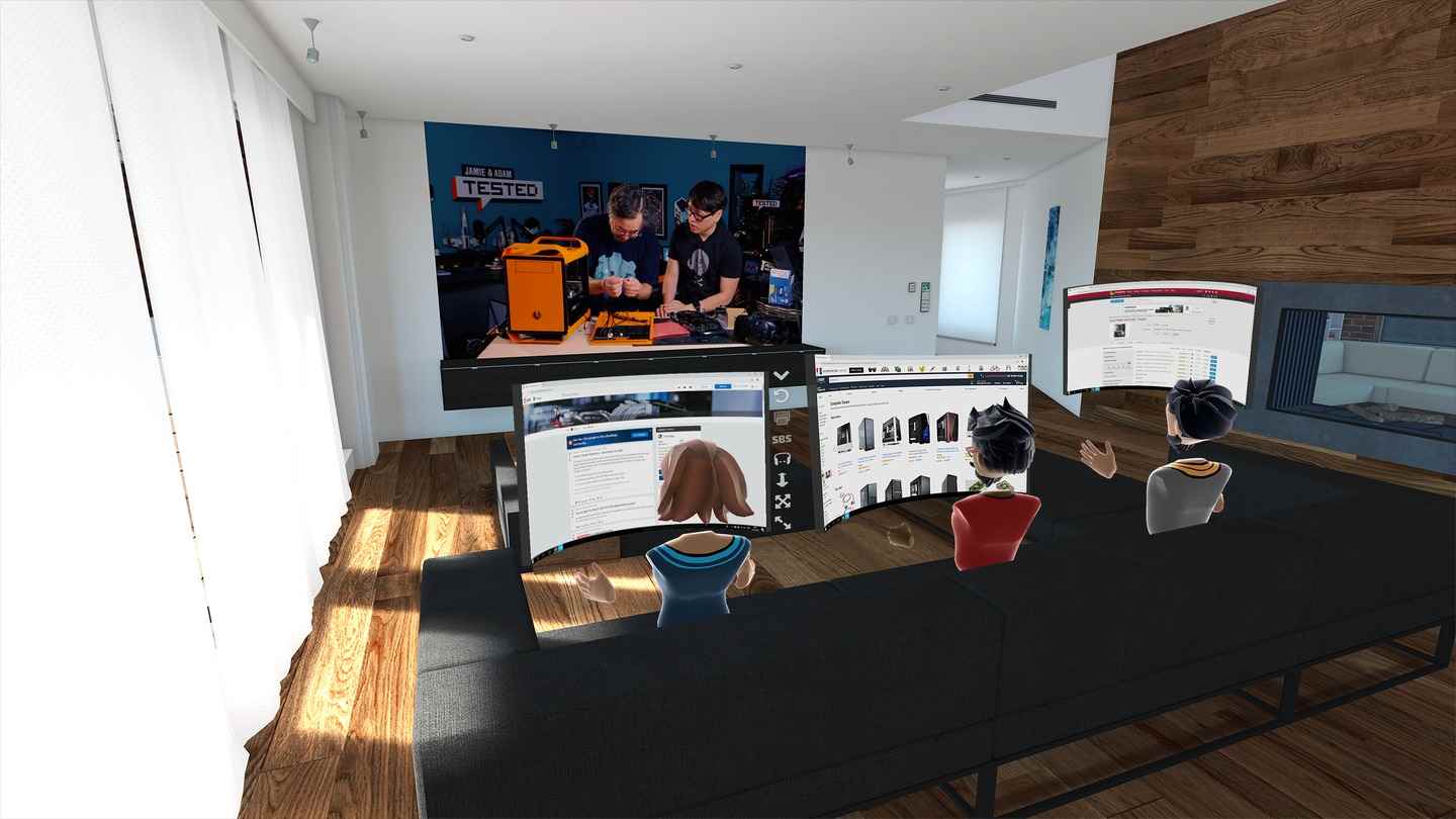 Oculus Quest 游戏《互动大屏幕》Bigscreen Beta Bigscreen Beta VR Oculus Meta Quest all-in-one video player