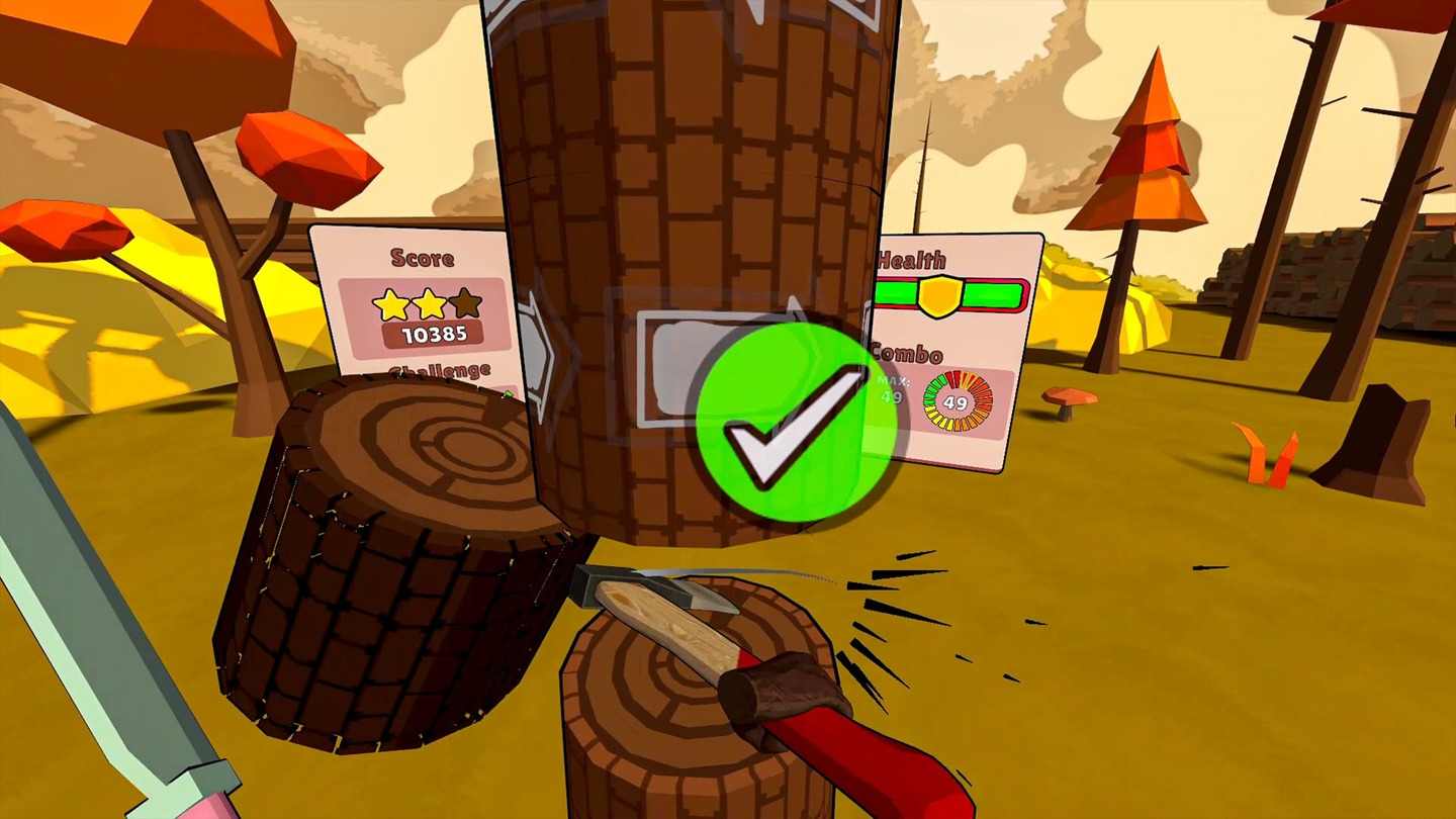 Oculus Quest 游戏《伐木人》TimberManVR Timberman VR Oculus Meta Quest all-in-one action game