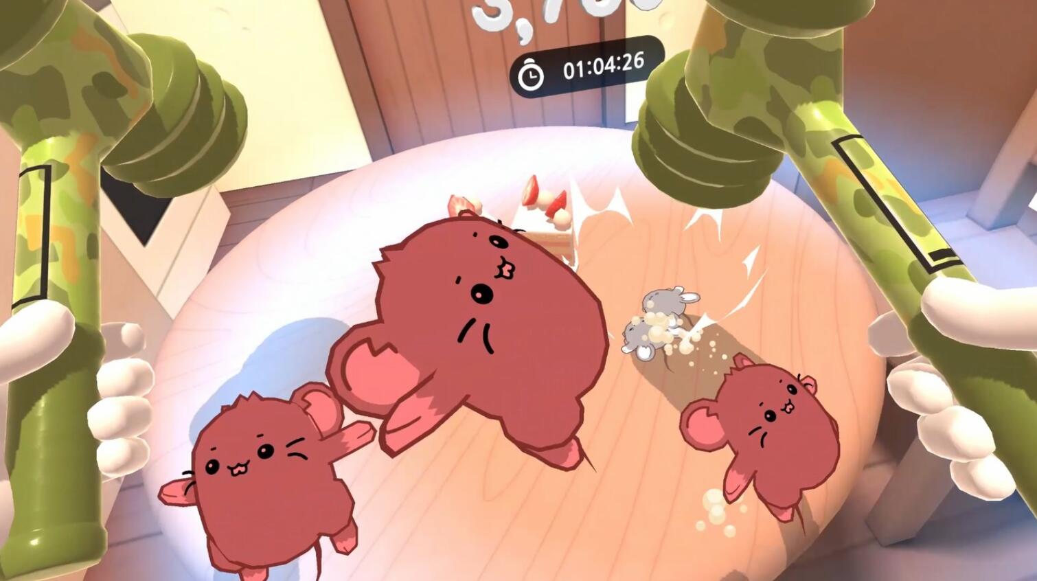 Oculus Quest 游戏《打老鼠》Cake Mouse cake mouse VR Oculus Meta Quest all-in-one puzzle game