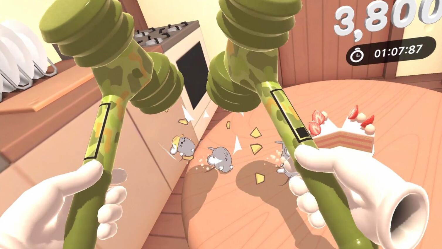 Oculus Quest 游戏《打老鼠》Cake Mouse cake mouse VR Oculus Meta Quest all-in-one puzzle game