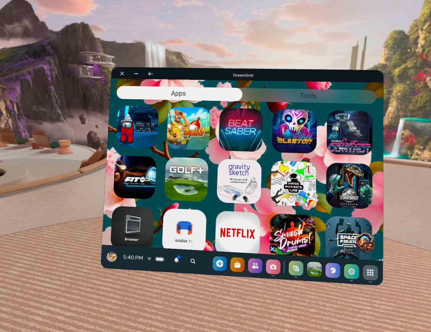 Oculus Quest 程序《梦格图标启动器》DreamGrid DreamGrid VR Oculus Meta Quest all-in-one app