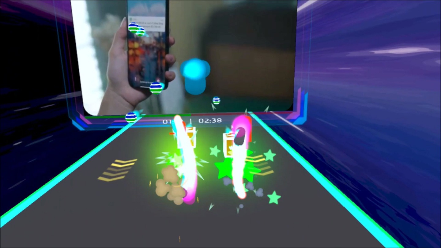 Oculus Quest game Dancing Beat on Video VR Dancing Beat on Video VR Oculus Meta Quest all-in-one musical game