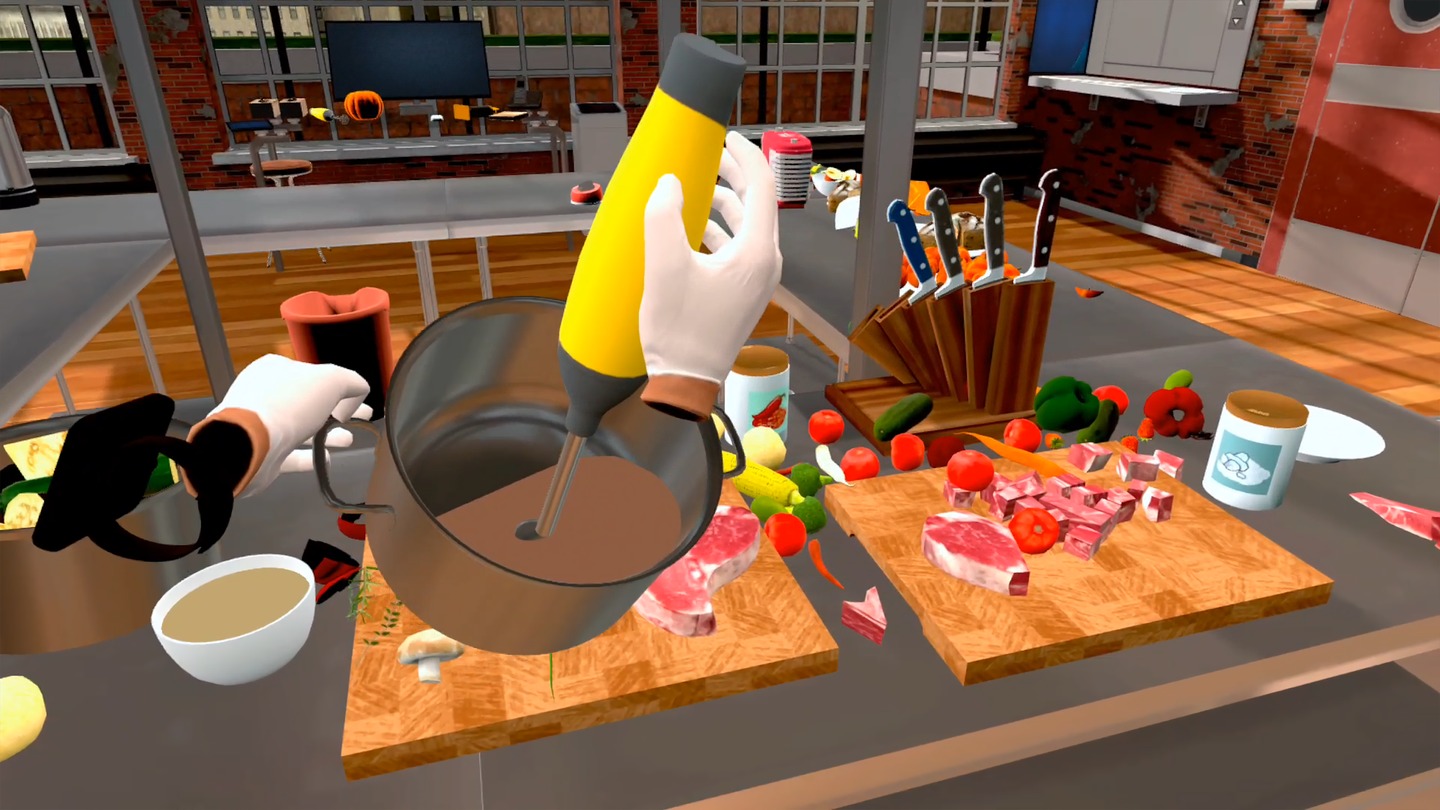 Oculus Quest 游戏《烹饪模拟器VR》Cooking Simulator VR Cooking Simulator VR Oculus Meta Quest all-in-one simulation game
