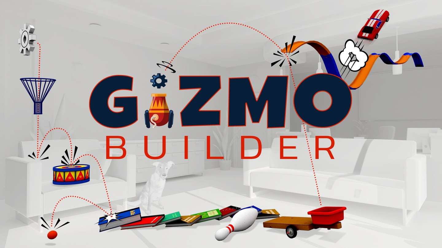 Oculus Quest game "Gizmo Generator" Rube Goldberg Workshop Gizmo Builder Oculus Meta Quest VR game