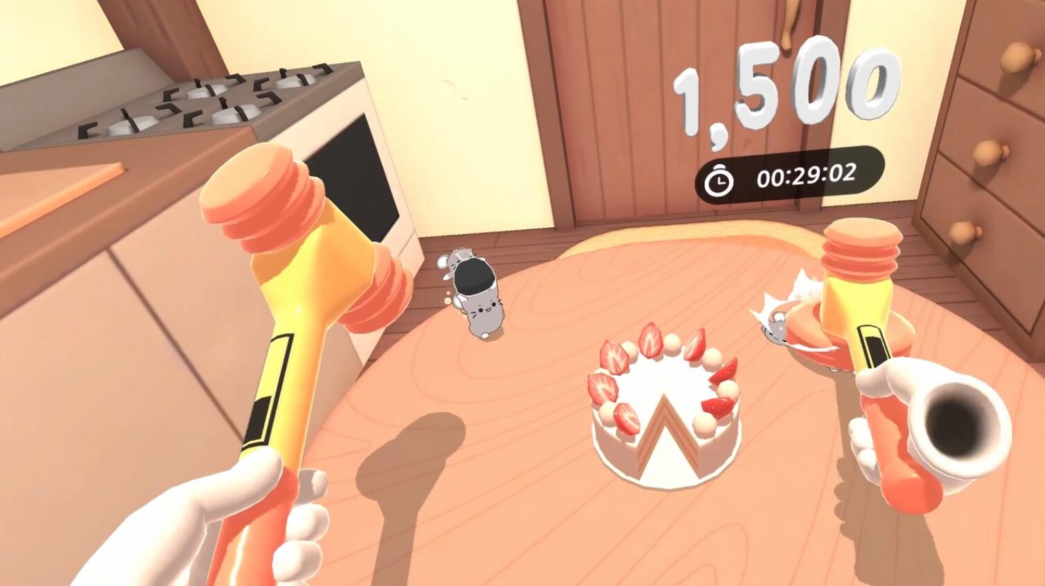 Oculus Quest 游戏《打老鼠》Cake Mouse cake mouse VR Oculus Meta Quest all-in-one puzzle game