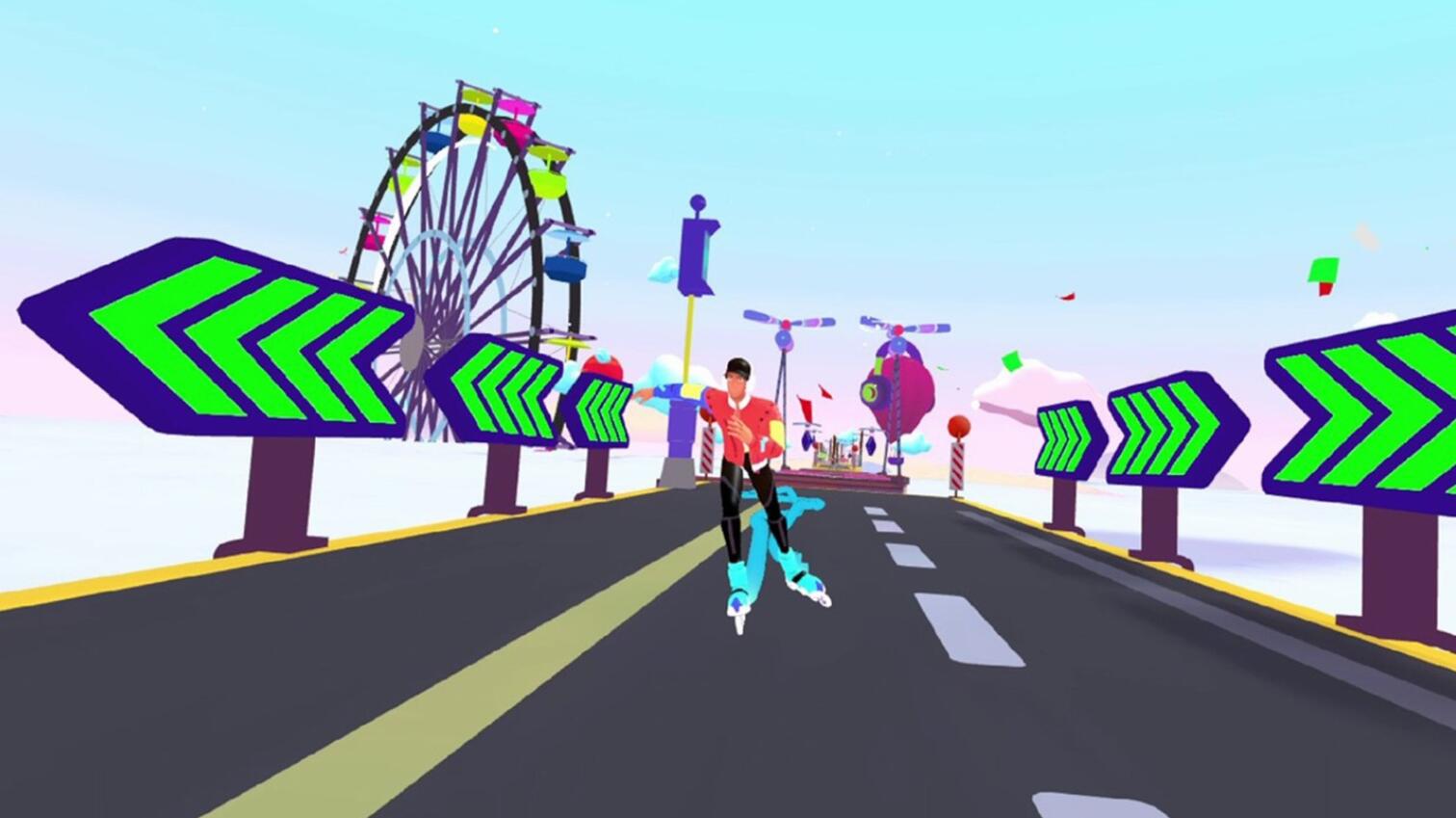 Oculus Quest 游戏《滑板运动》District M District M VR Oculus Meta Quest all-in-one fun game