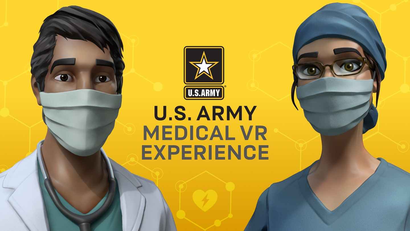 Oculus Quest game "US Army Medical VR Experience" US Army Medical VR Experience U.S. Army Medical VR Experience VR Oculus Meta Quest all-in-one simulation game