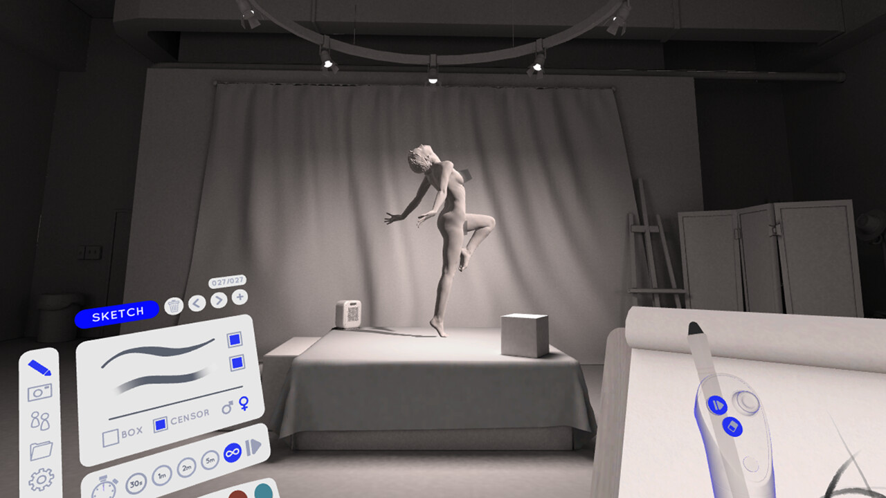 Oculus Quest 游戏《人物绘画》Gesture VR Gesture Oculus Meta Quest all-in-one art game
