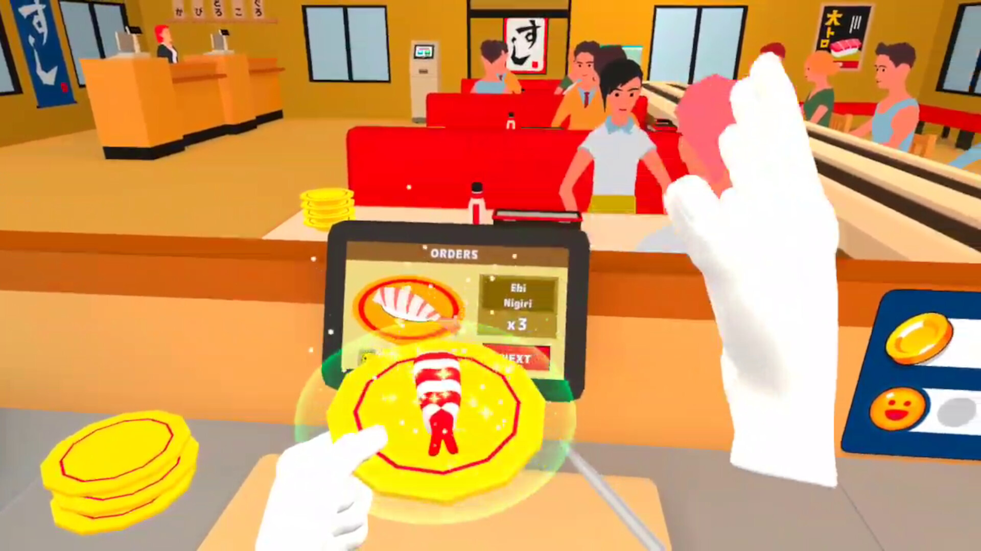 Oculus Quest 游戏《Kaiten Sushi VR》传送带寿司 Kaiten Sushi VR Oculus Meta Quest game