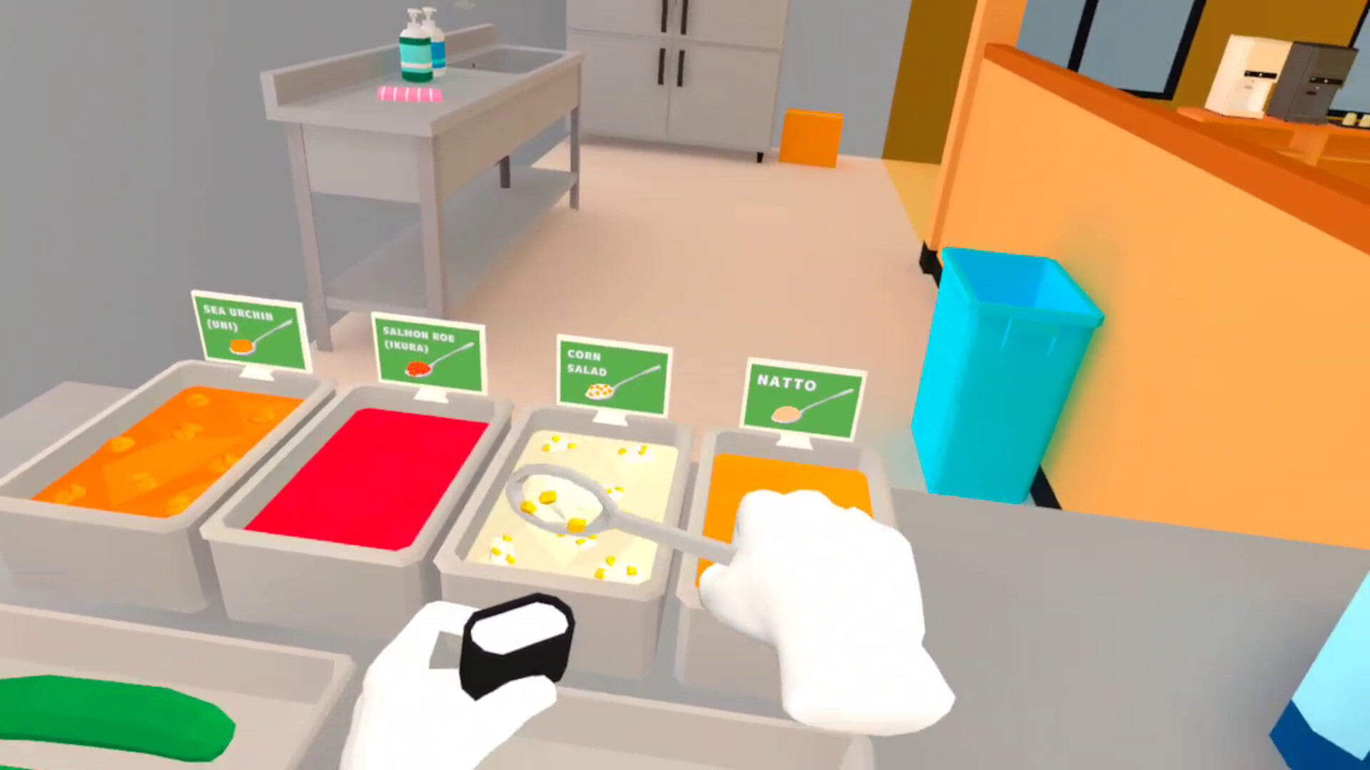 Oculus Quest 游戏《Kaiten Sushi VR》传送带寿司 Kaiten Sushi VR Oculus Meta Quest game