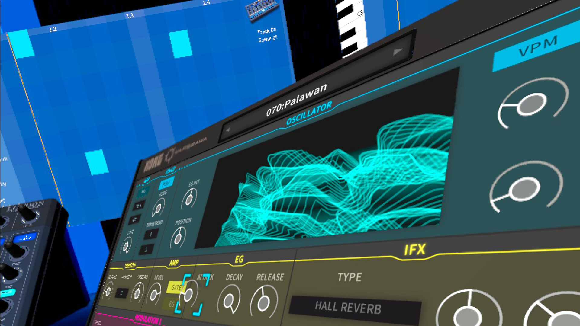 Oculus Quest game "Instrument Synthesis" KORG Gadget VR KORG Gadget VR Oculus Meta Quest game