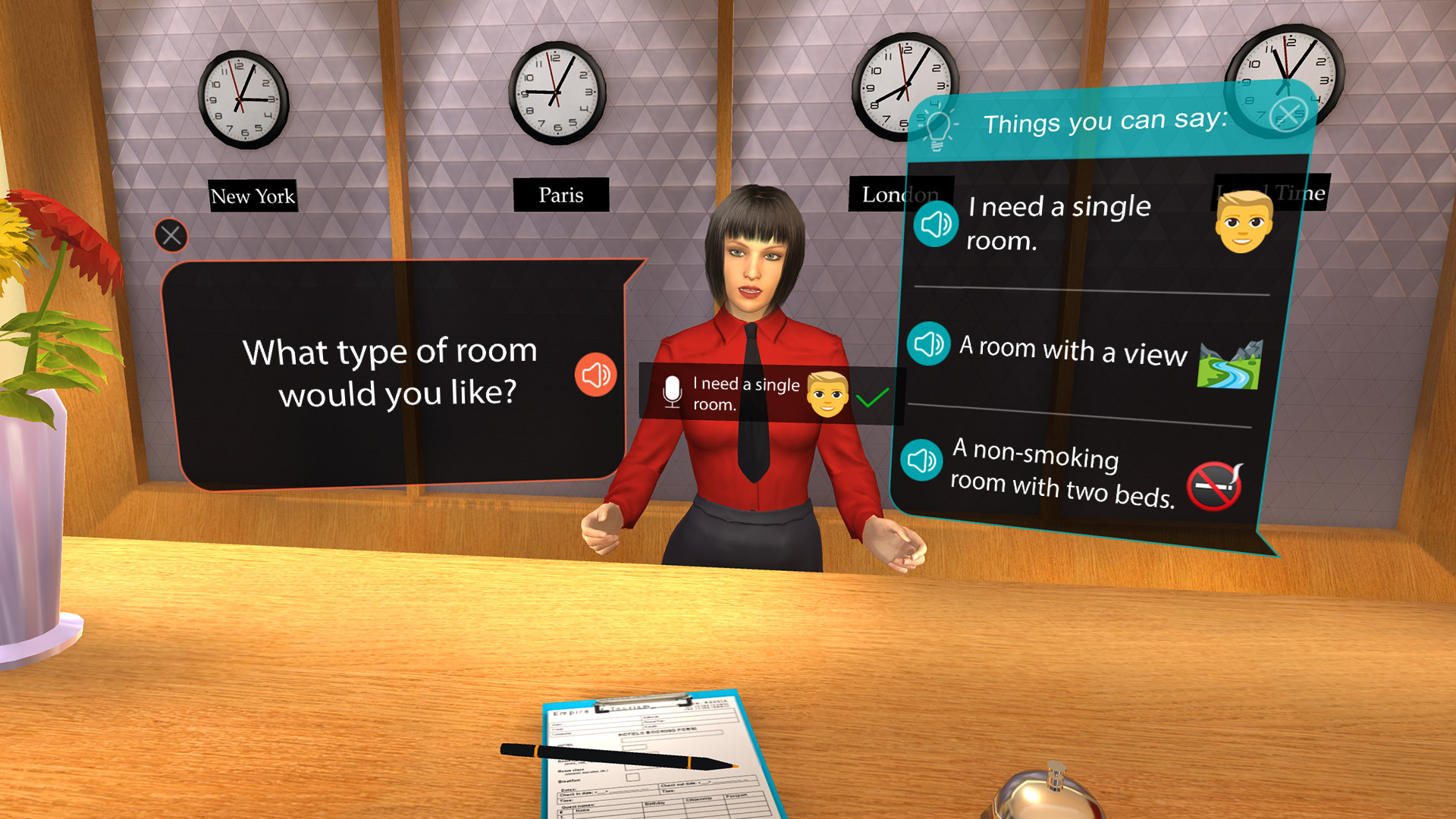 Oculus Quest 游戏《在 VR 中学习语言》Mondly – Practice Languages in VR Mondly–Practice Languages VR Oculus Meta Quest game