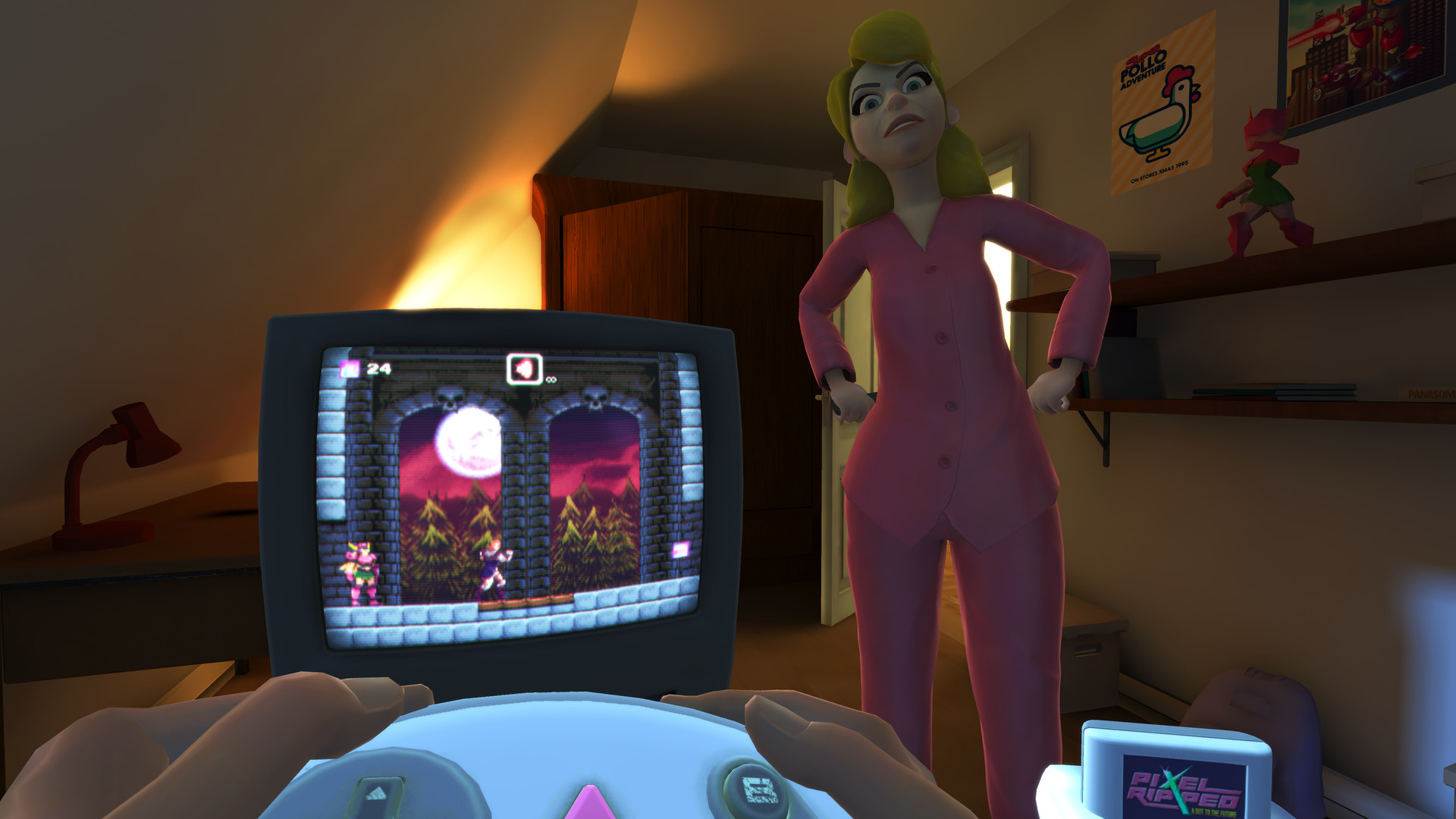 Oculus Quest 游戏《电子像素》Pixel Ripped 1995(怀旧模拟游戏) Pixel Ripped 1995 VR Oculus Meta Quest all-in-one simulation game