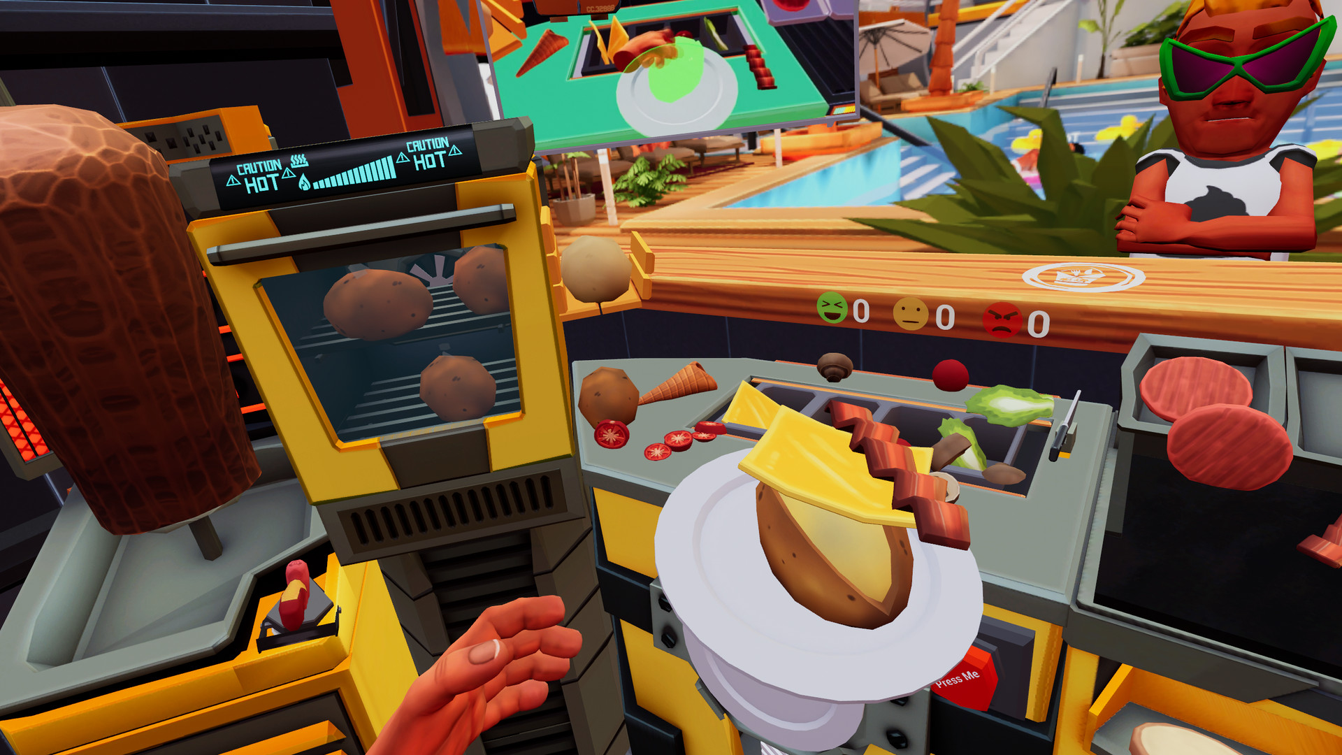Oculus Quest 游戏《库克烹饪》All Hail The Cook-o-tron All Hail The Cook-o-tron VR Oculus Meta Quest all-in-one cooking game