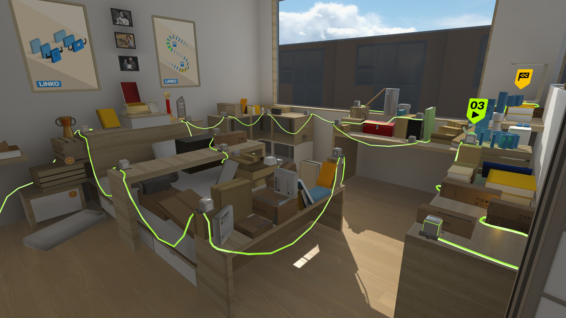 Oculus Quest Game "Domino Game" Gadgeteer Gadgeteer VR Oculus Meta Quest all-in-one Puzzle game