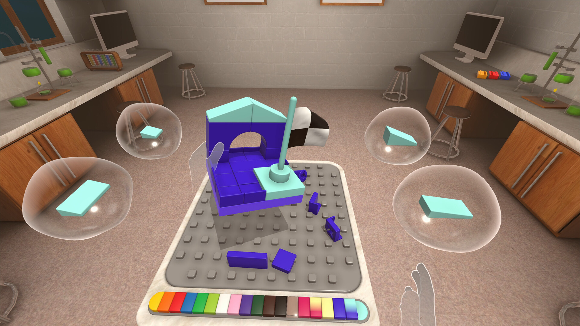 Oculus Quest 游戏《积木厂》Blockworks Blockworks VR Oculus Meta Quest all-in-one puzzle game