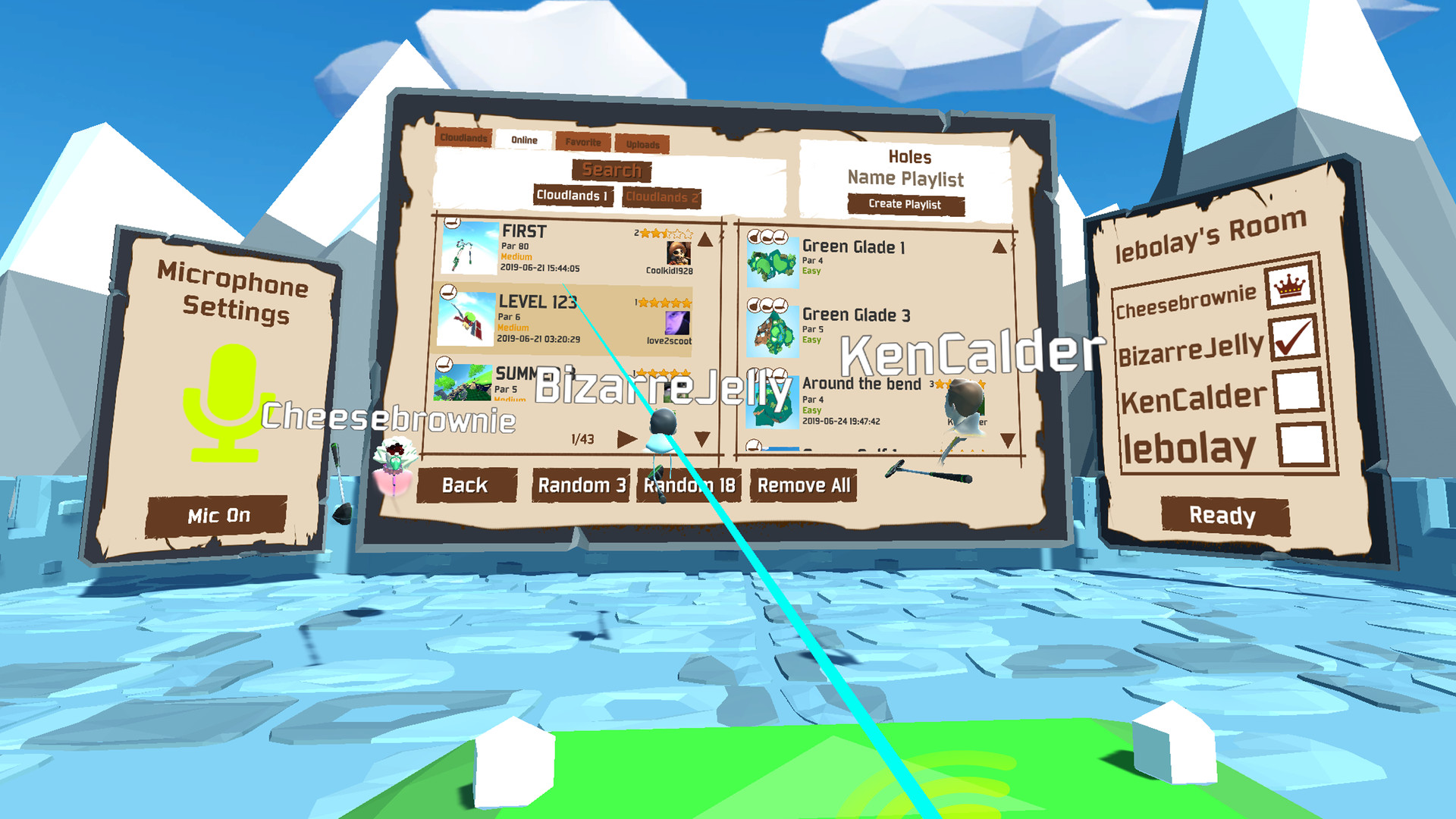 Oculus Quest游戏《云大陆~迷你高尔夫》Cloudlands 2 Cloudlands 2-Mini Golf VR Oculus Meta Quest all-in-one sports game