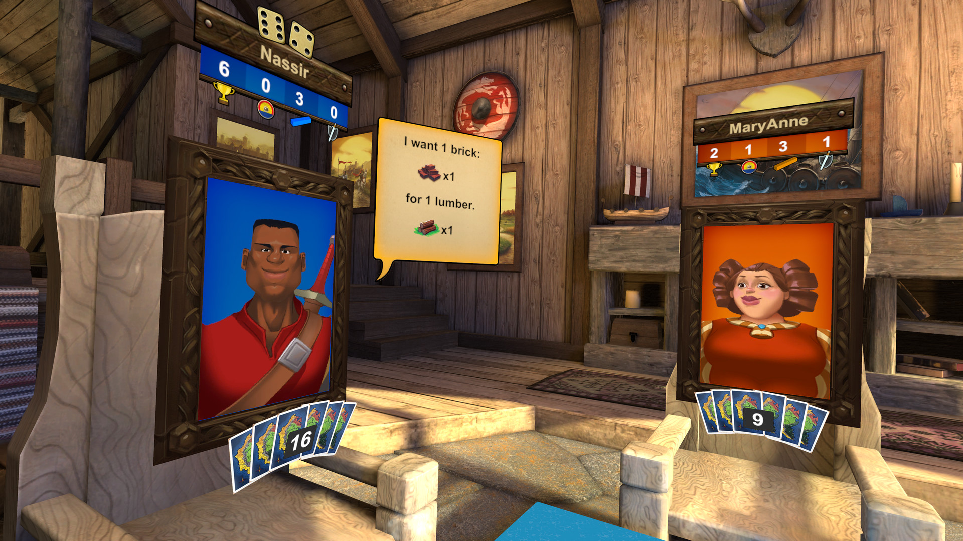 Oculus Quest 游戏《卡坦岛VR》Catan VR Catan VR Catan VR Oculus Meta Quest all-in-one puzzle game