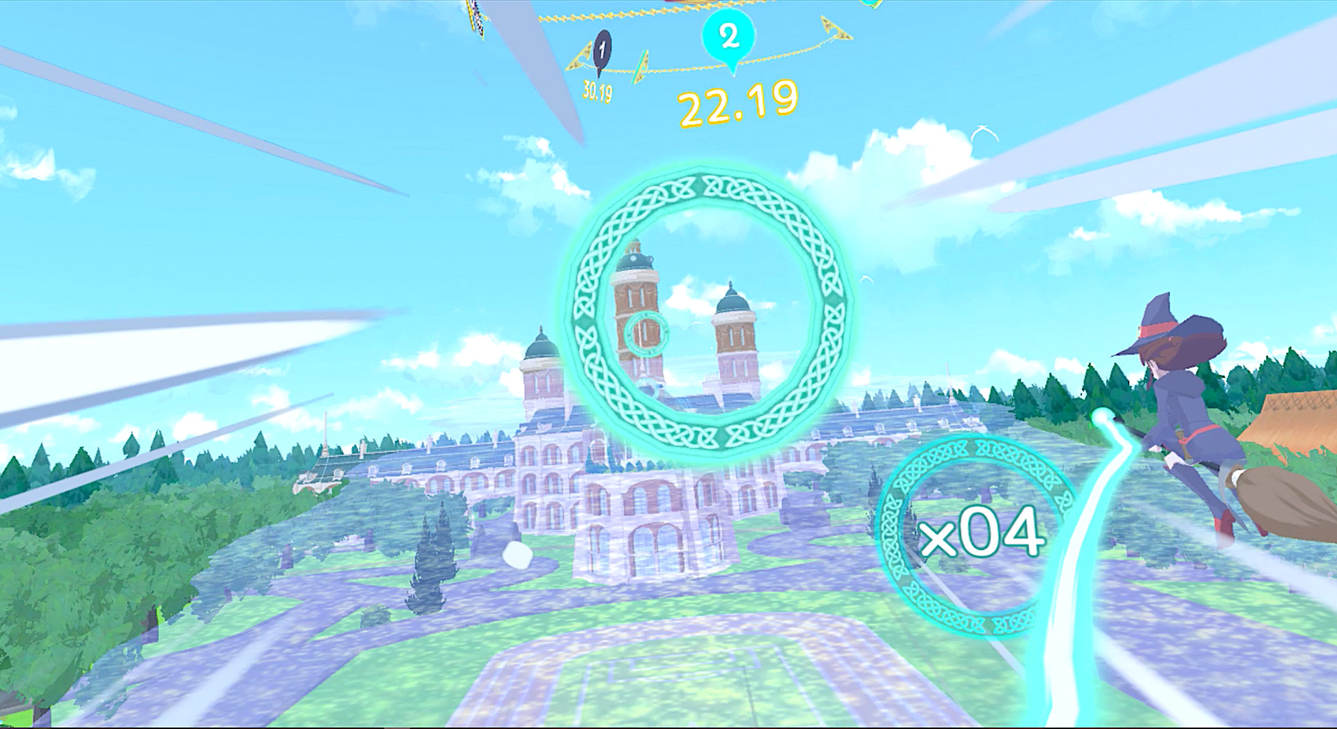 Oculus Quest 游戏《小魔女学园》Little Witch Academia: VR Broom Racing Little Witch Academia-VR Broom Racing Oculus Meta Quest all-in-one racing game