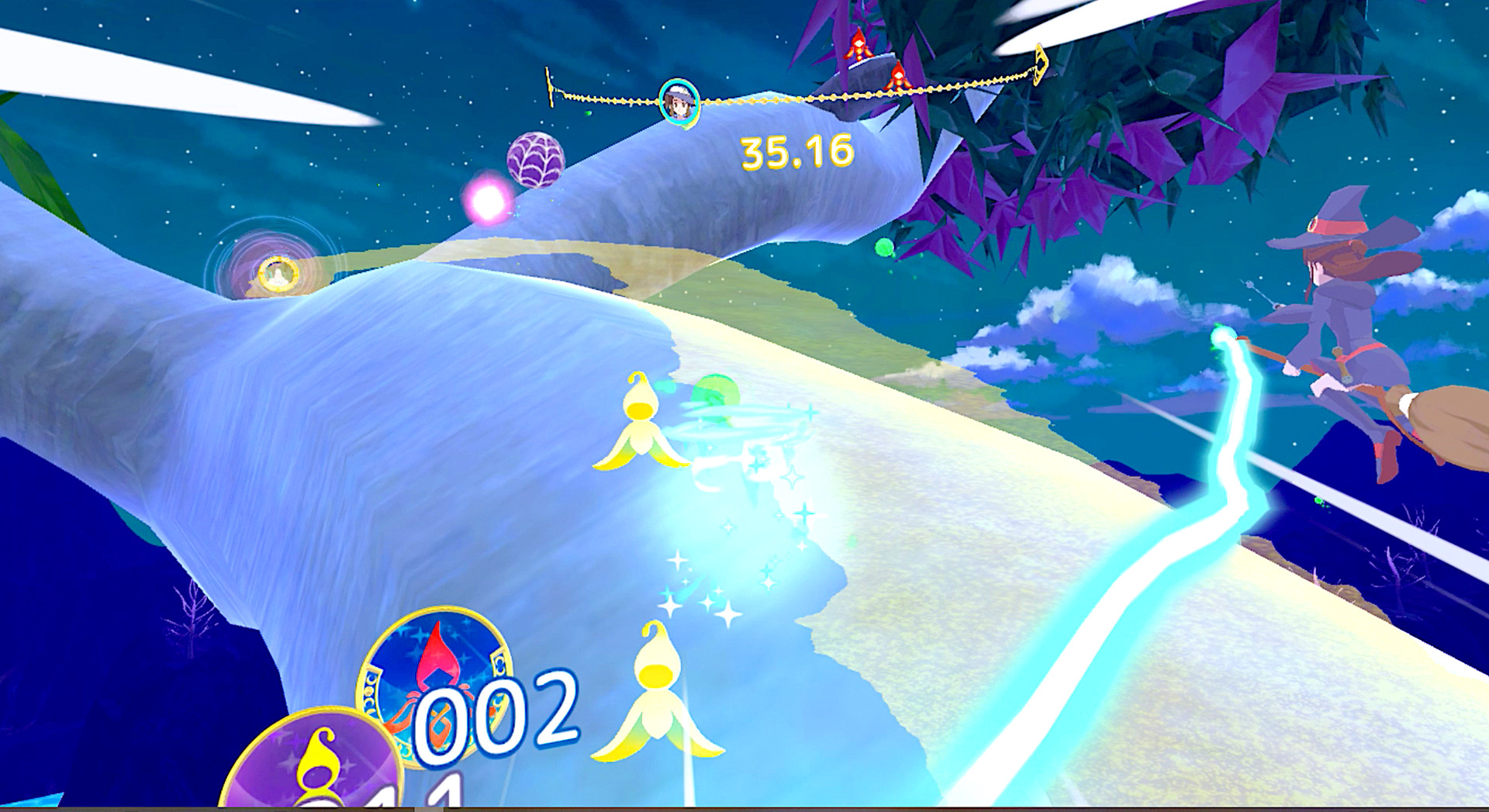 Oculus Quest 游戏《小魔女学园》Little Witch Academia: VR Broom Racing Little Witch Academia-VR Broom Racing Oculus Meta Quest all-in-one racing game