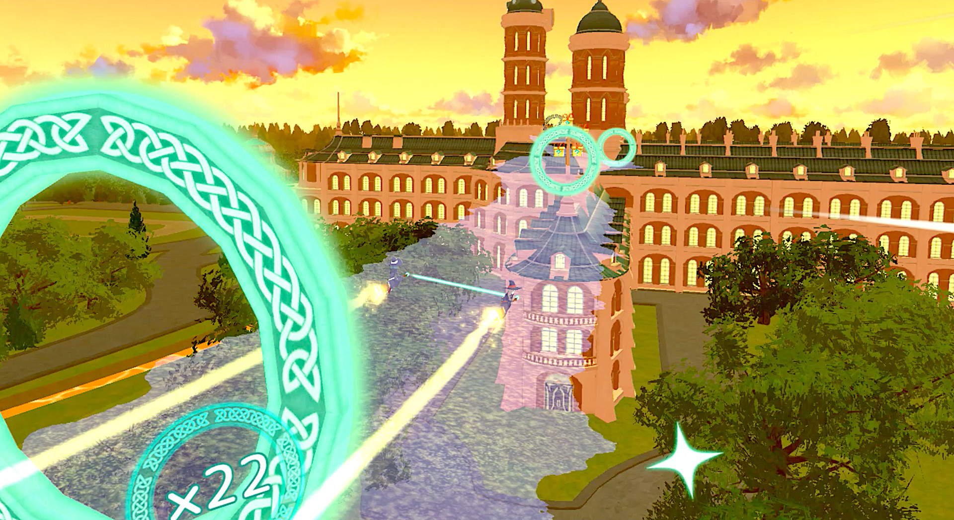 Oculus Quest 游戏《小魔女学园》Little Witch Academia: VR Broom Racing Little Witch Academia-VR Broom Racing Oculus Meta Quest all-in-one racing game