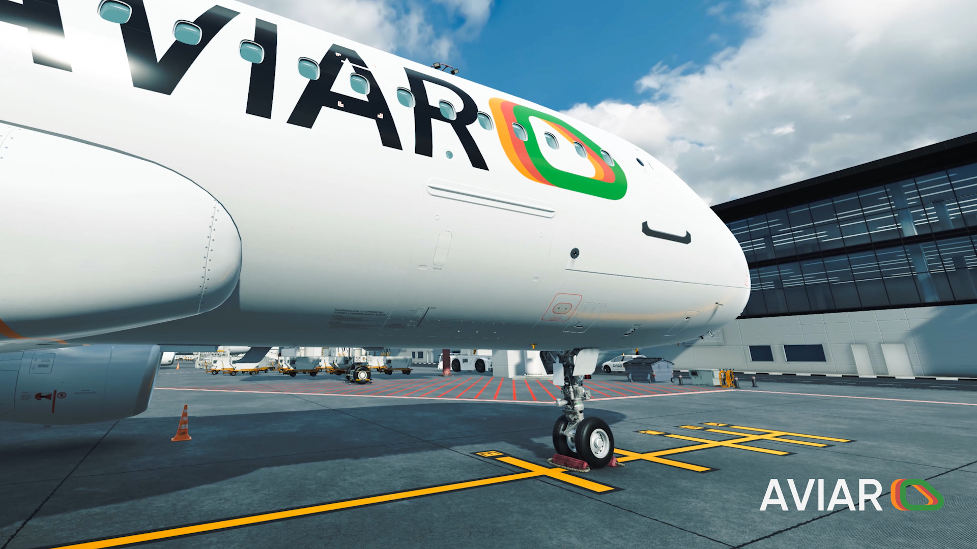 Oculus Quest game "Airport Ground Handling Simulator VR" Airport Ground Handling Simulator VR Airport Ground Handling Simulator VR Oculus Meta Quest all-in-one simulation game