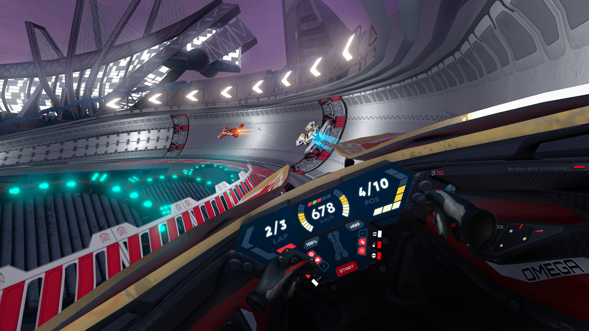 Meta Quest 游戏《欧米茄飞行员VR》Omega Pilot VR Omega Pilot VR Oculus Meta Quest racing game