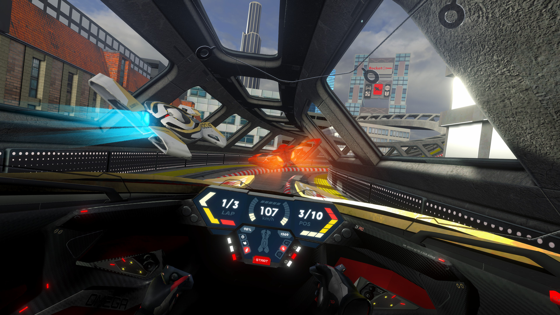 Meta Quest 游戏《欧米茄飞行员VR》Omega Pilot VR Omega Pilot VR Oculus Meta Quest racing game