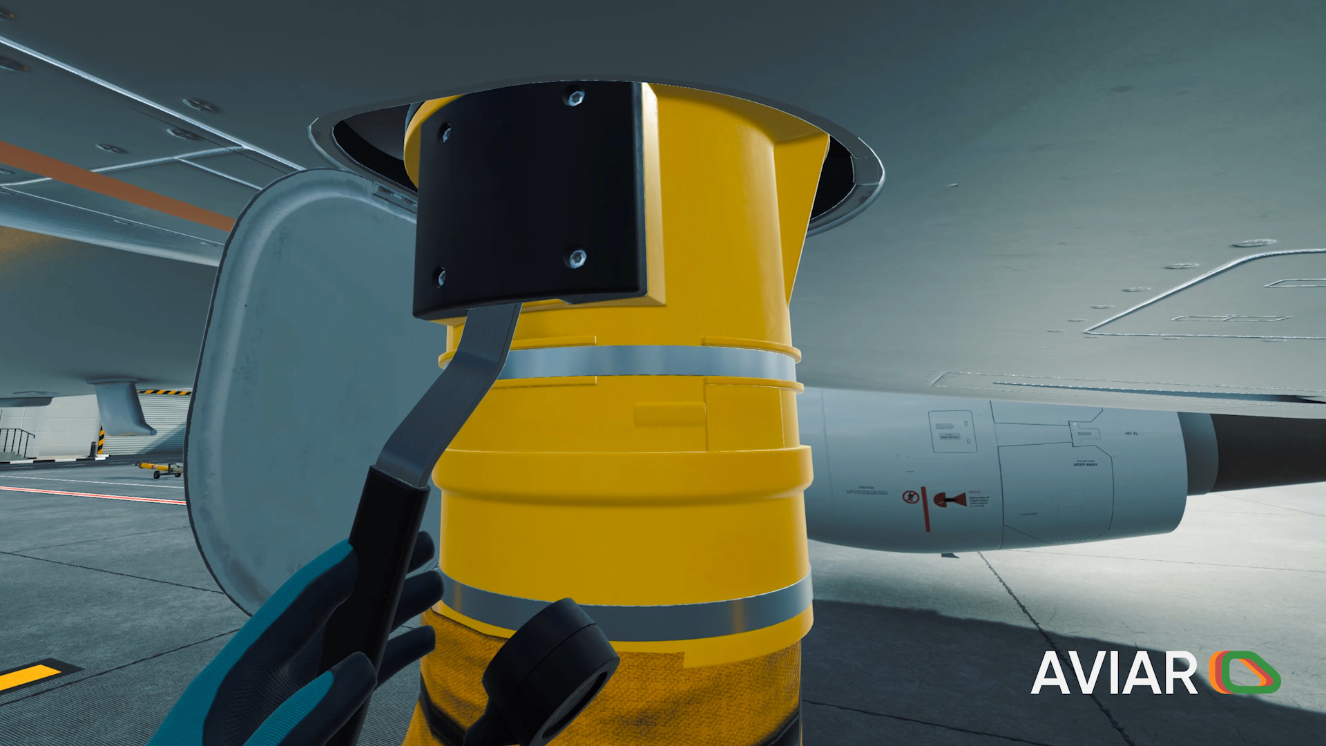 Oculus Quest game "Airport Ground Handling Simulator VR" Airport Ground Handling Simulator VR Airport Ground Handling Simulator VR Oculus Meta Quest all-in-one simulation game