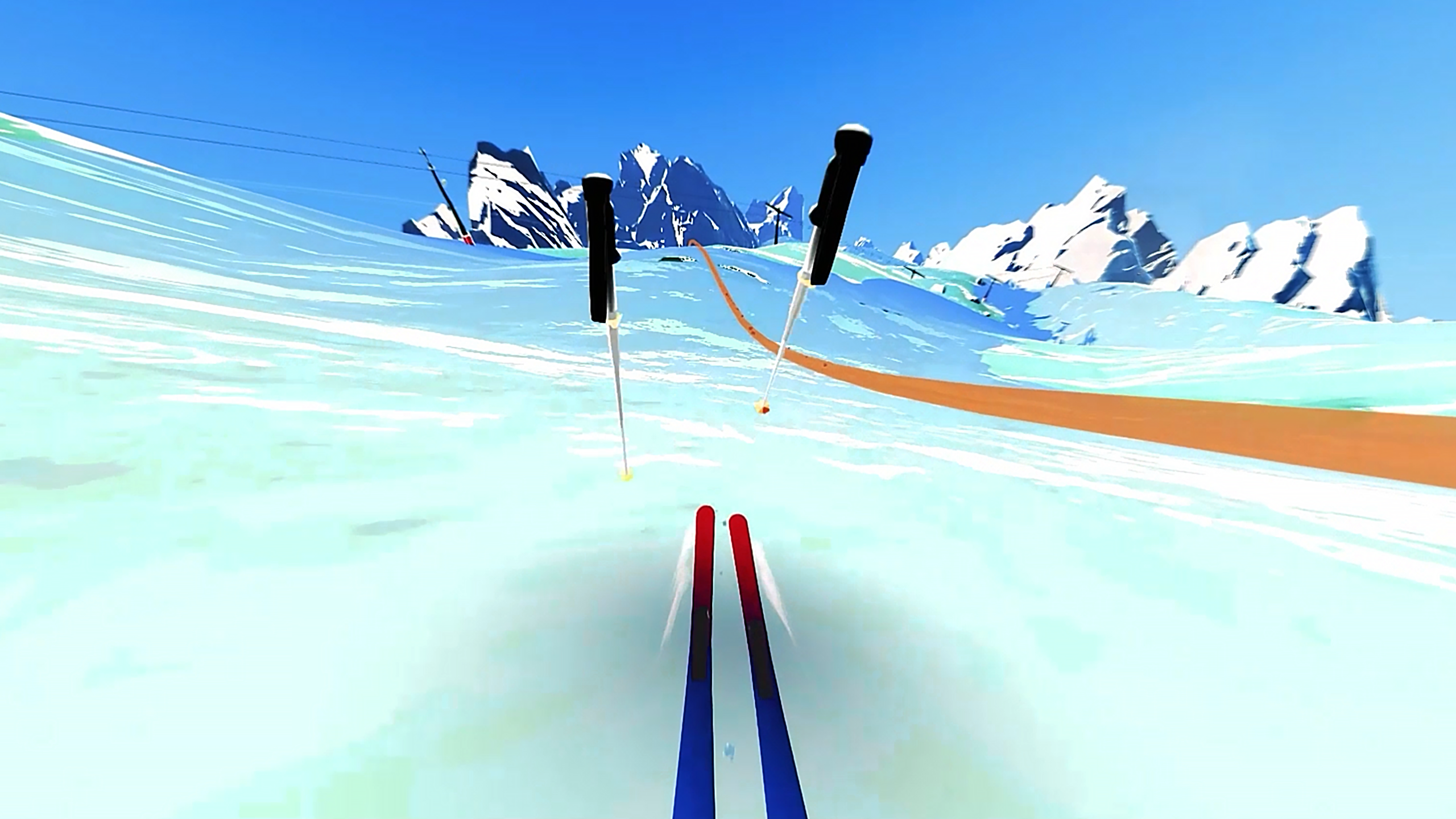 Oculus Quest 游戏《阿尔卑斯山滑雪》Descent Alps Descent Alps VR Oculus Meta Quest all-in-one sports game