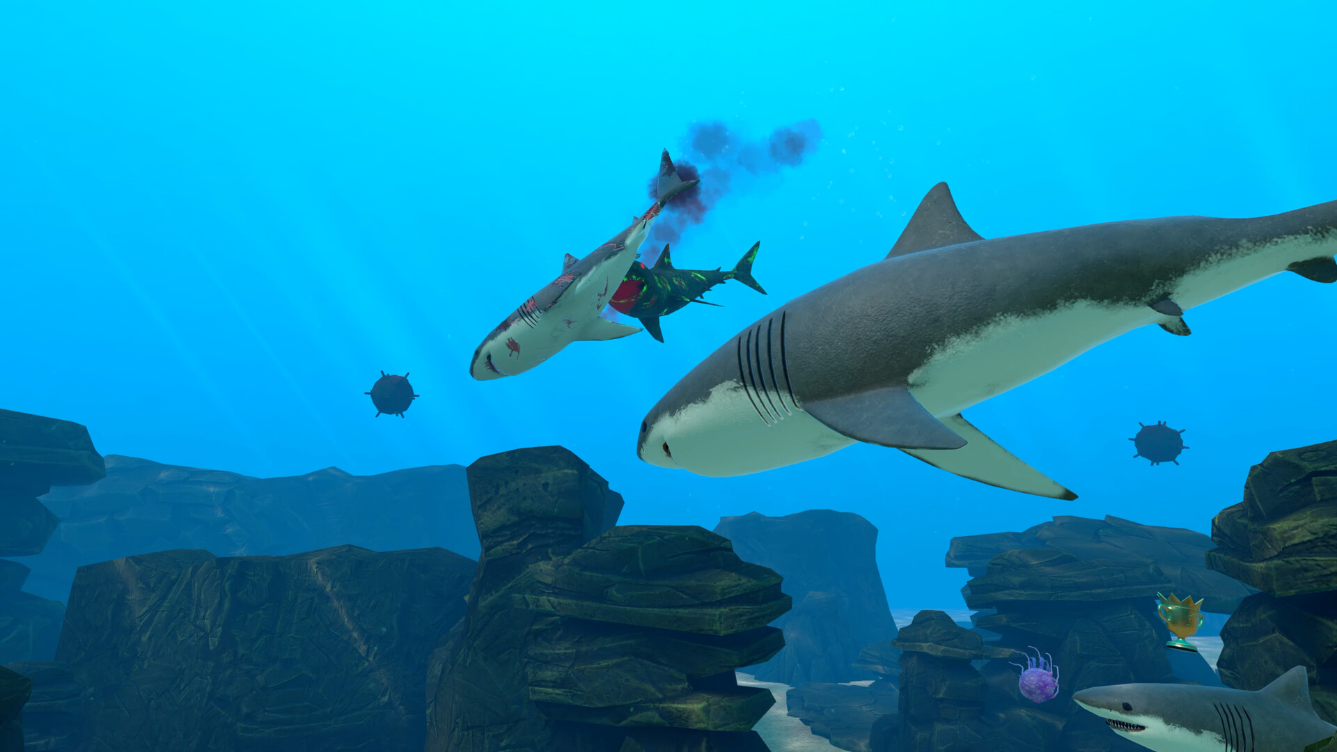 Oculus Quest game SHARKS SHARKS Oculus Meta Quest VR game