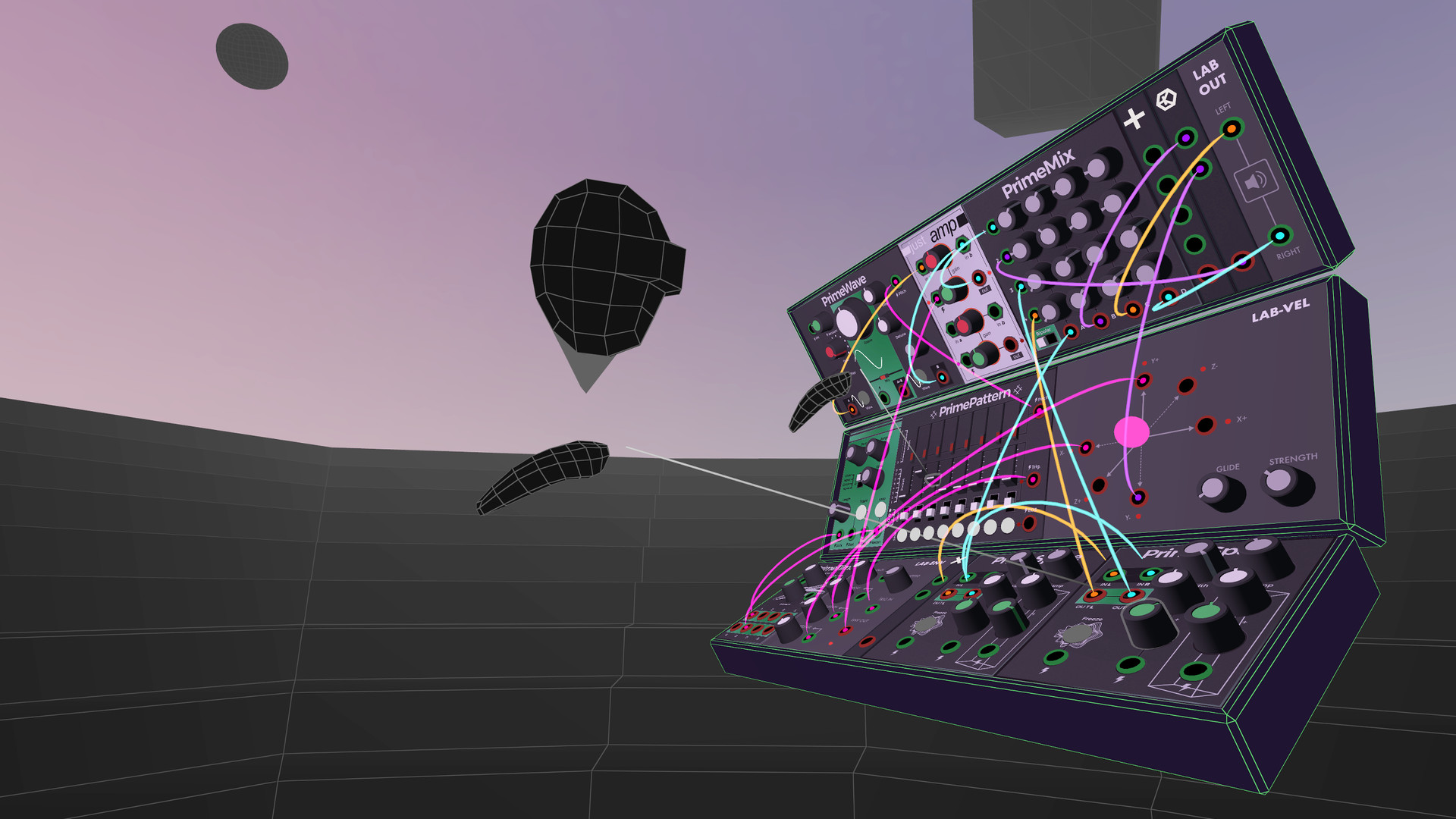 Oculus Quest 游戏《SynthVR for Oculus Quest》合成器VR SynthVR Oculus Meta Quest VR game