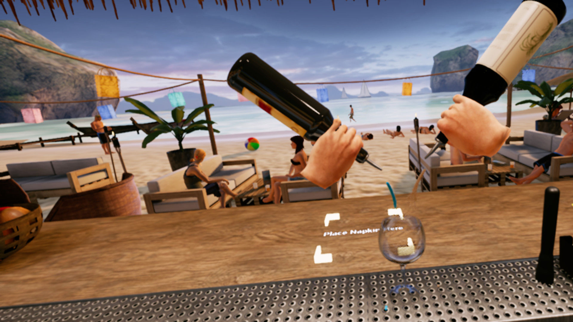 Meta Quest 游戏《调酒师 VR 模拟器》Bartender VR Simulator Bartender VR Oculus Meta Quest simulation game