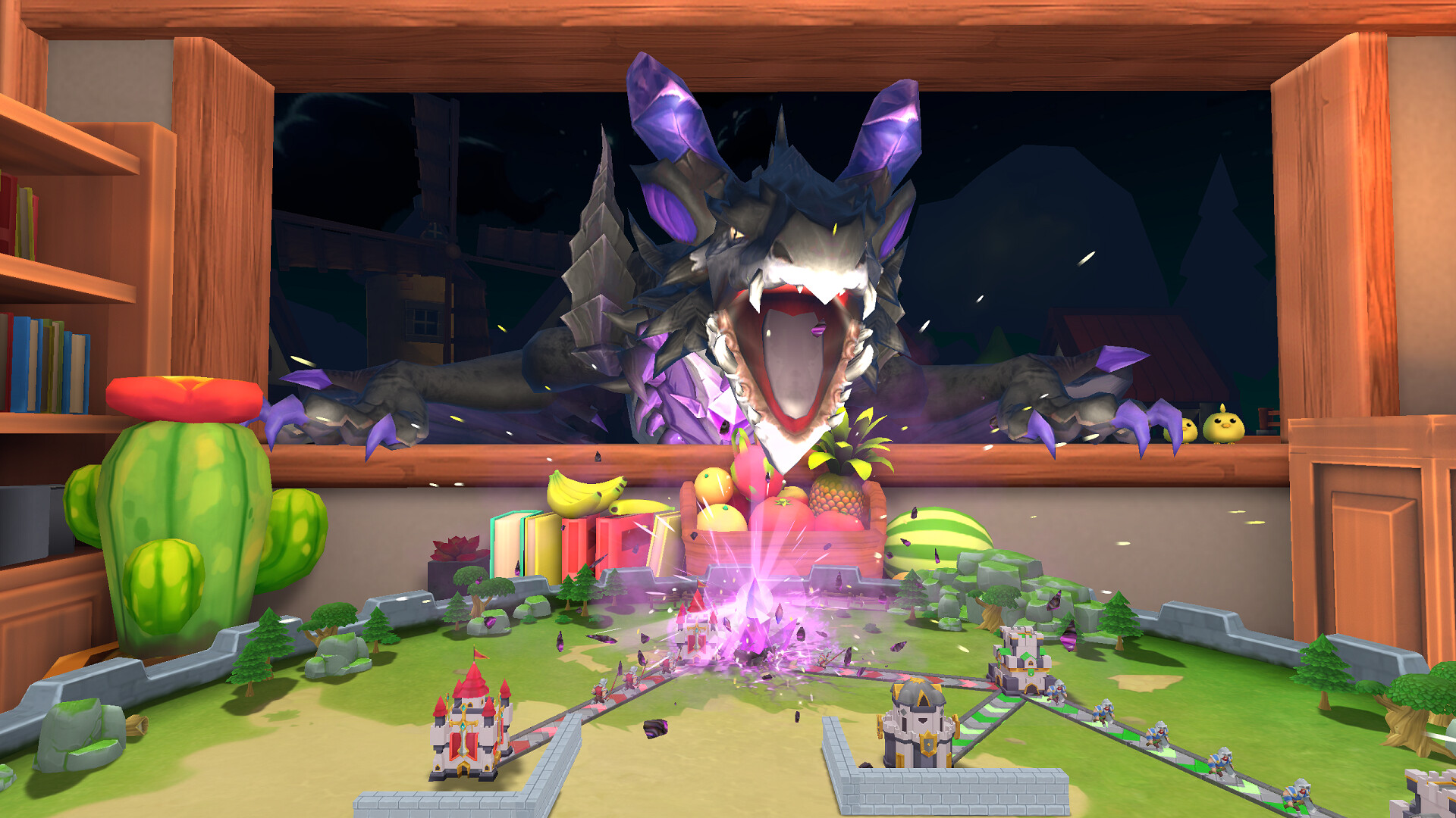 Oculus Quest game "Empire Expansion: Hero Wars VR" Tower Defender: Hero Wars Tower Defender Oculus Meta Quest VR game