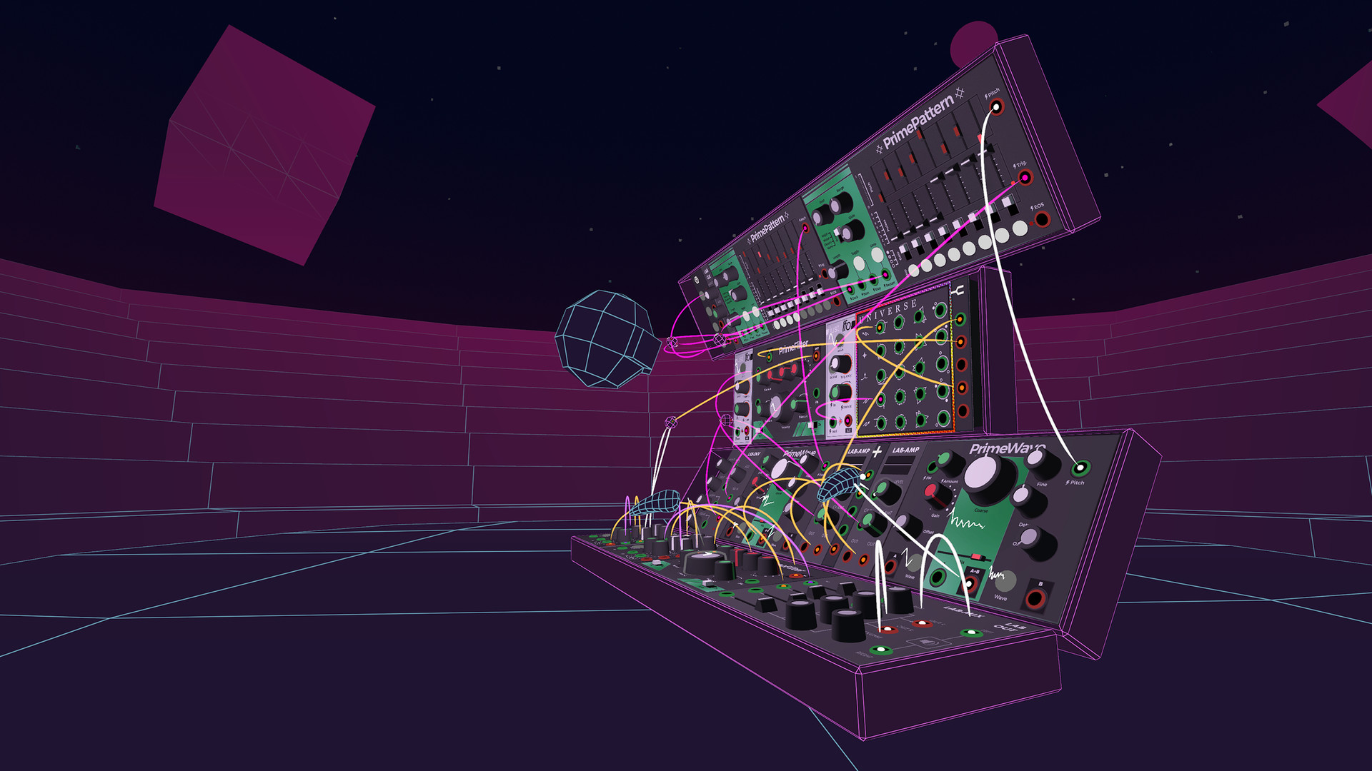 Oculus Quest 游戏《SynthVR for Oculus Quest》合成器VR SynthVR Oculus Meta Quest VR game