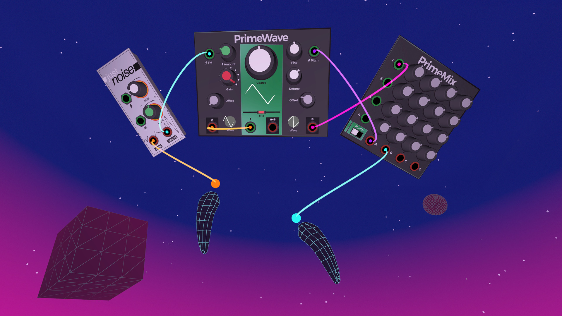 Oculus Quest 游戏《SynthVR for Oculus Quest》合成器VR SynthVR Oculus Meta Quest VR game