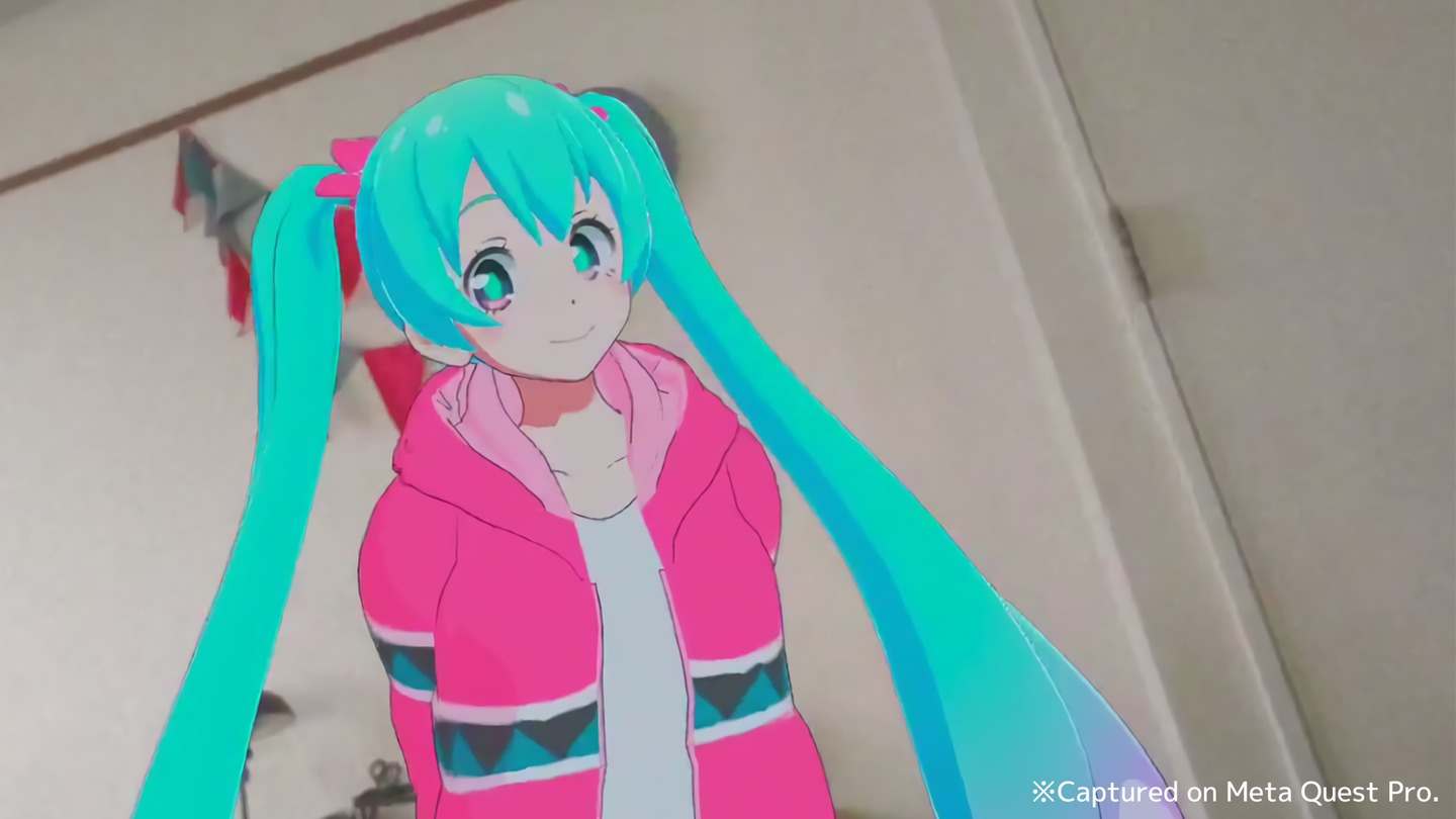 Oculus Quest 游戏《初音未来全息模型》HoloModels MR Holo Models MR-Hatsune Miku VR Oculus Meta Quest fun game