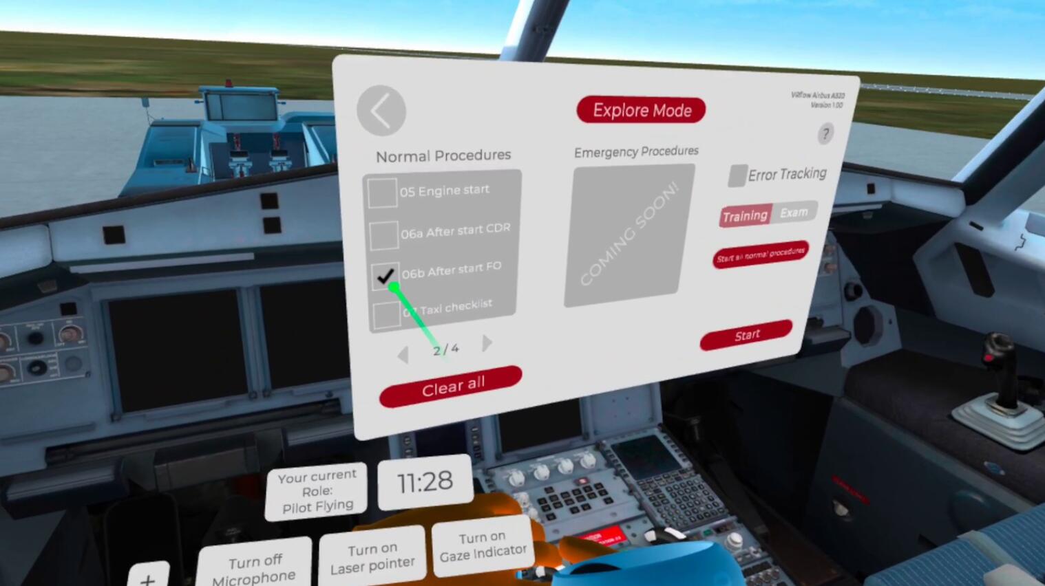 Oculus Quest 游戏《飞行模拟 空客 A320》VRflow Airbus A320 VRflow Airbus A320-pilot driving training simulator game