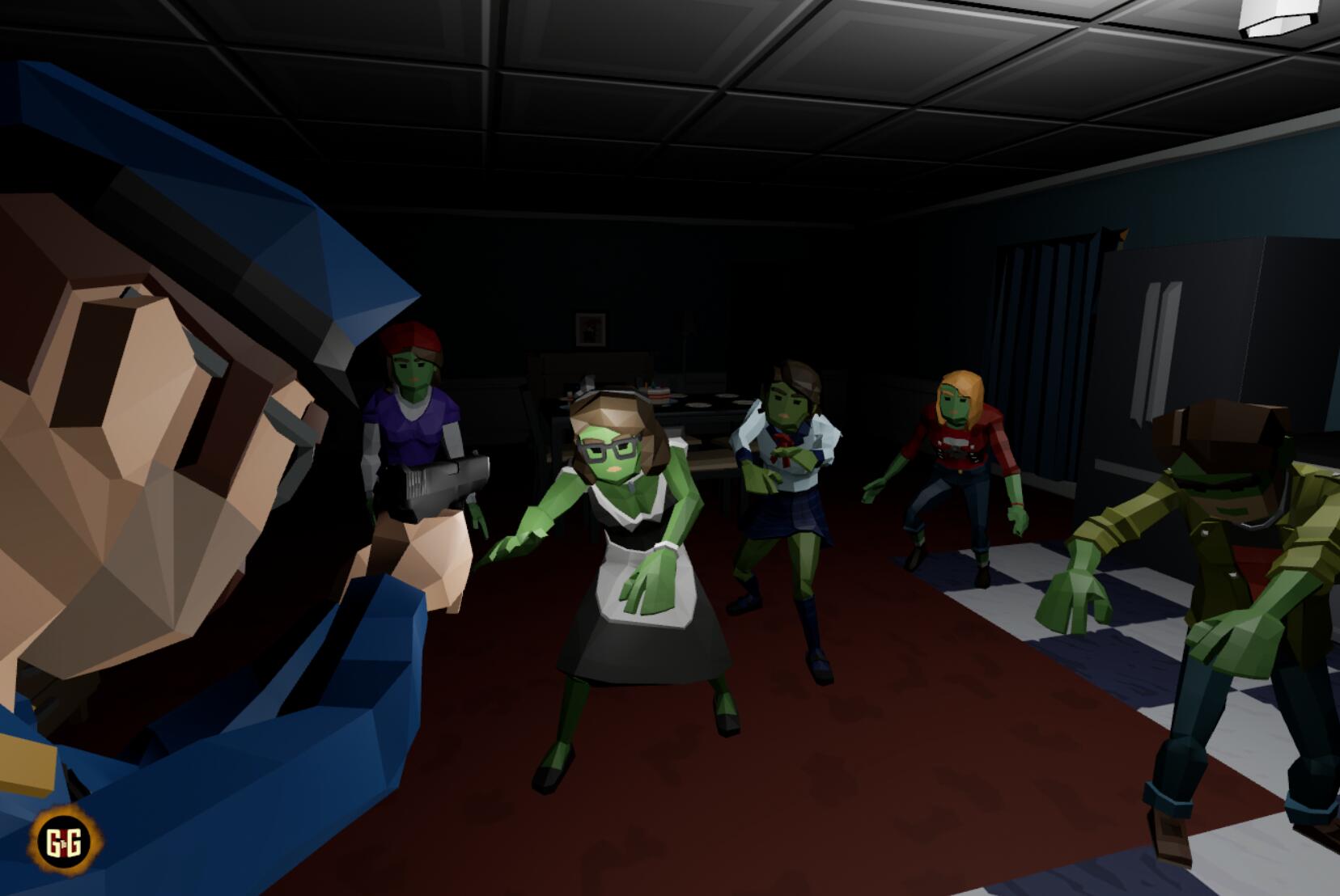 Meta Quest 游戏《POLY-Z VR》卡通僵尸世界 POLY Z-Zombies are attacking VR Oculus Meta Quest shooting game